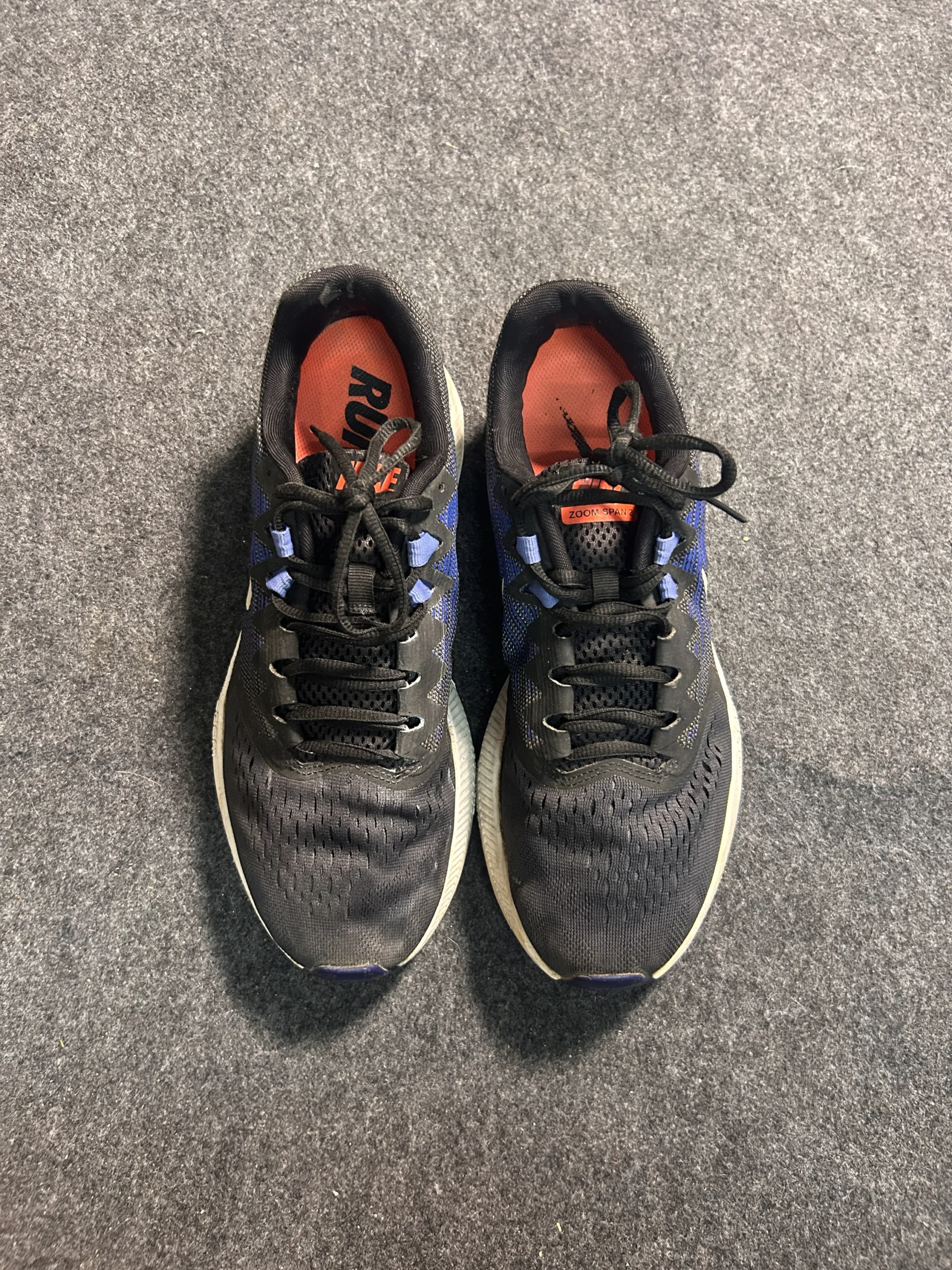 Nike Zoom Span 2 Running Shoes Blue Black – UK 9 Performance Trainers