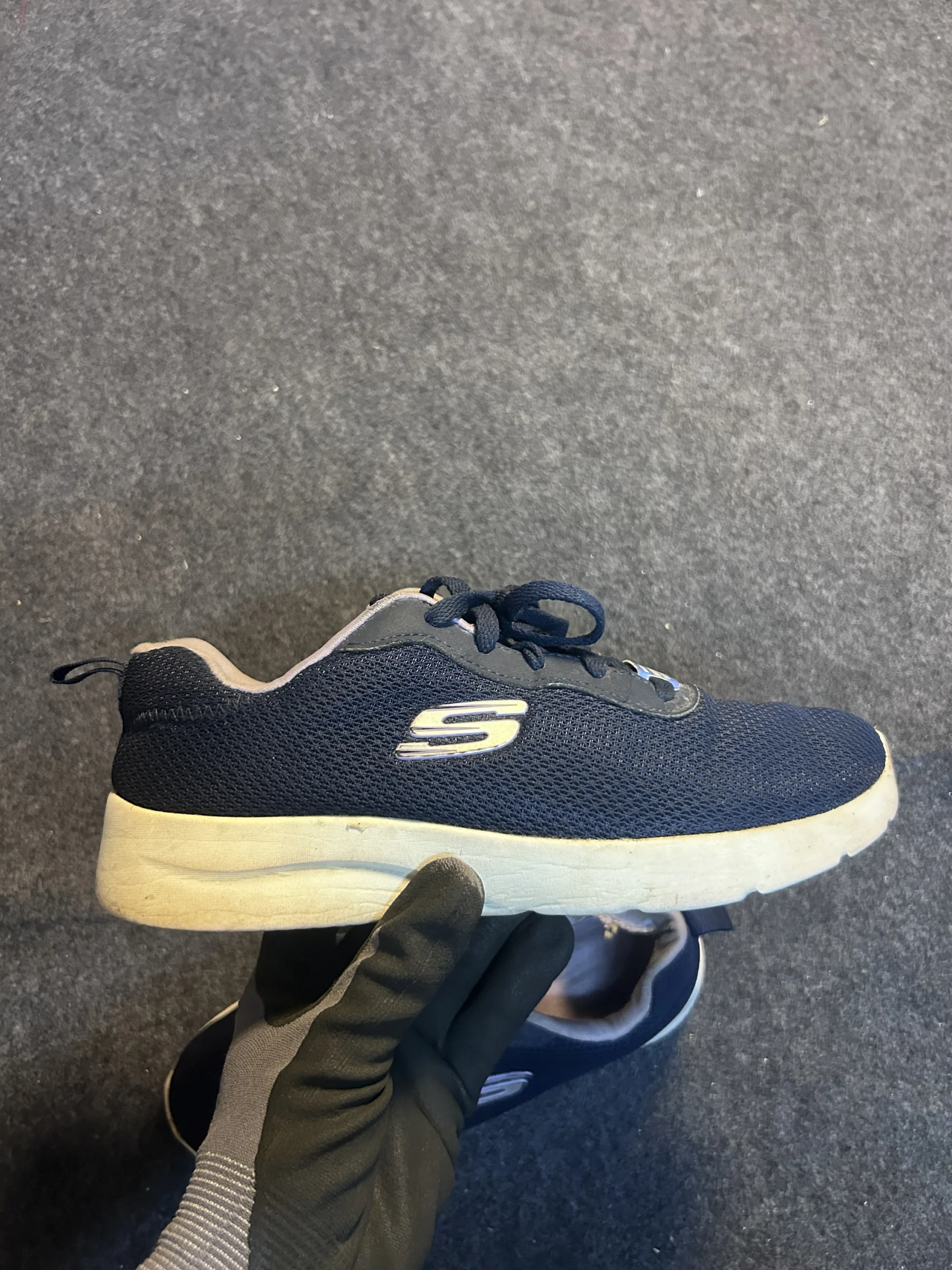 Skechers Machine Washable Memory Foam Walking Shoes Navy Blue UK 5