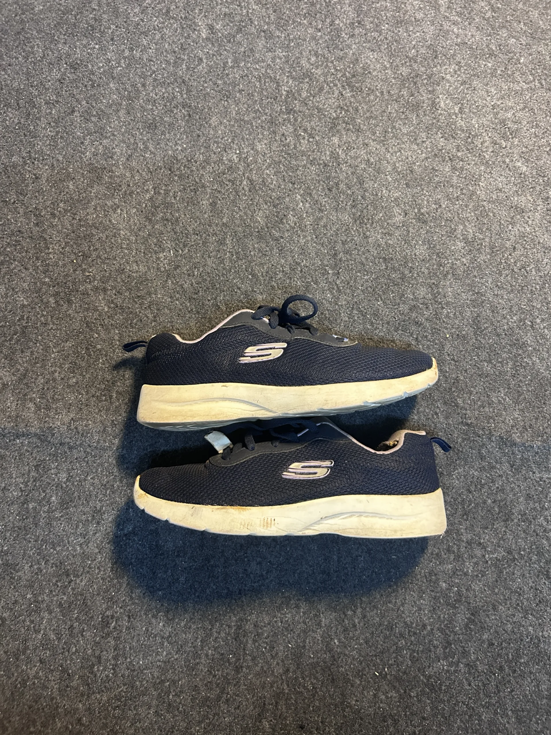 Skechers Machine Washable Memory Foam Walking Shoes Navy Blue UK 5