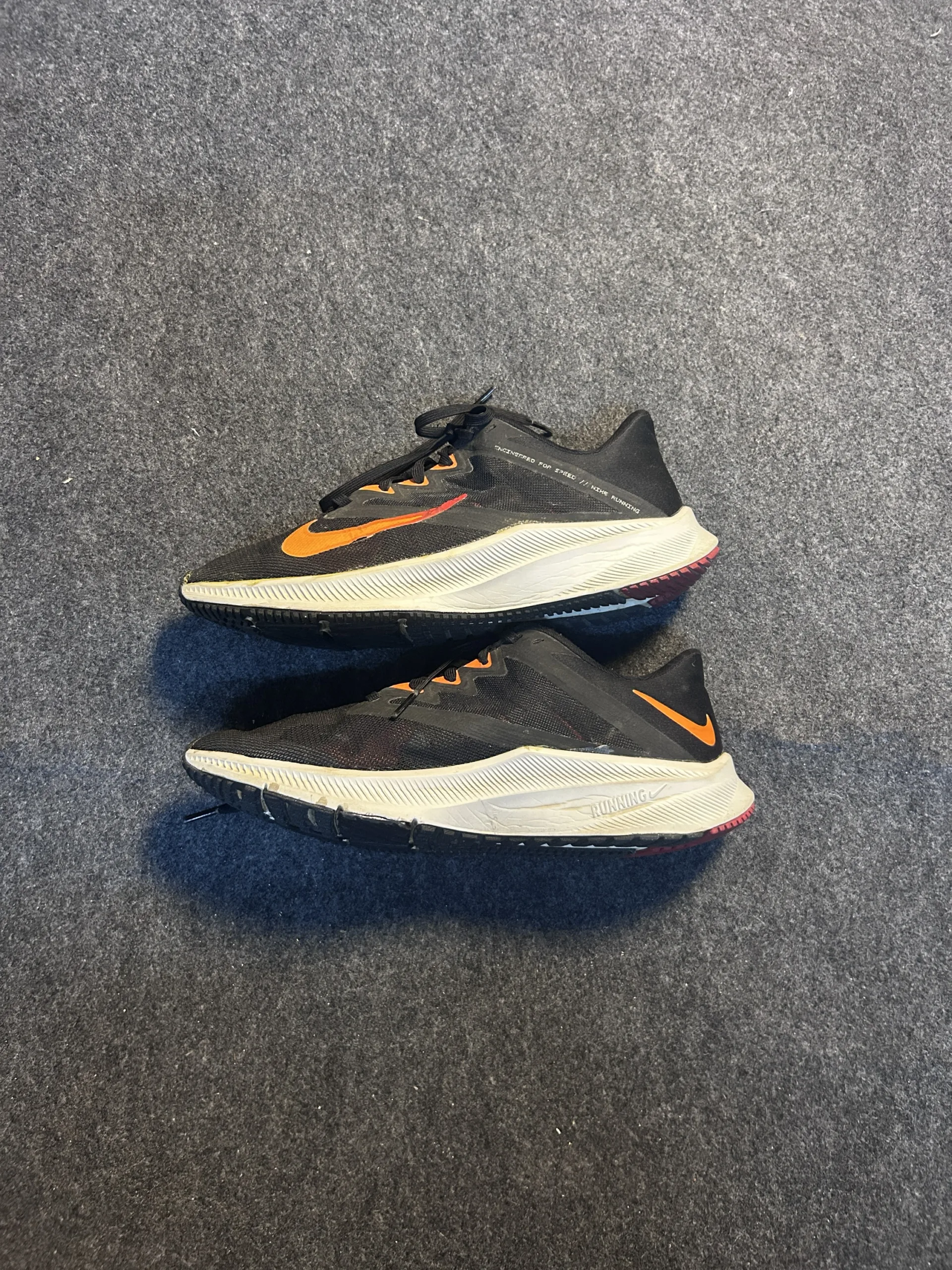 Nike Downshifter 11 Running Shoes Black Orange UK 7 Lightweight Trainers