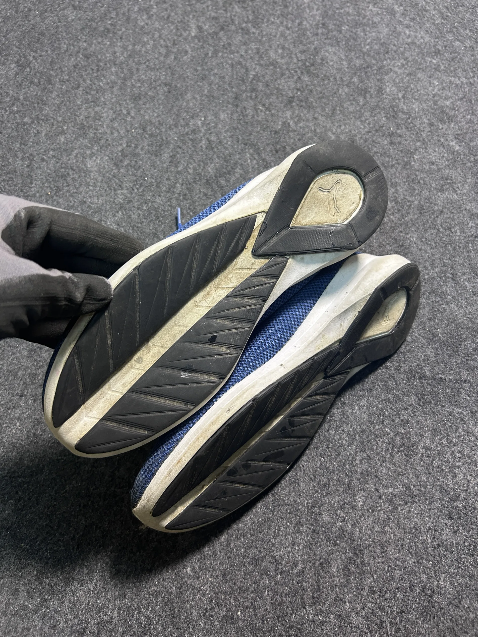 Nike Running Shoes Black Blue Volt | UK 10 | Lightweight Cushioned Running Sneakers