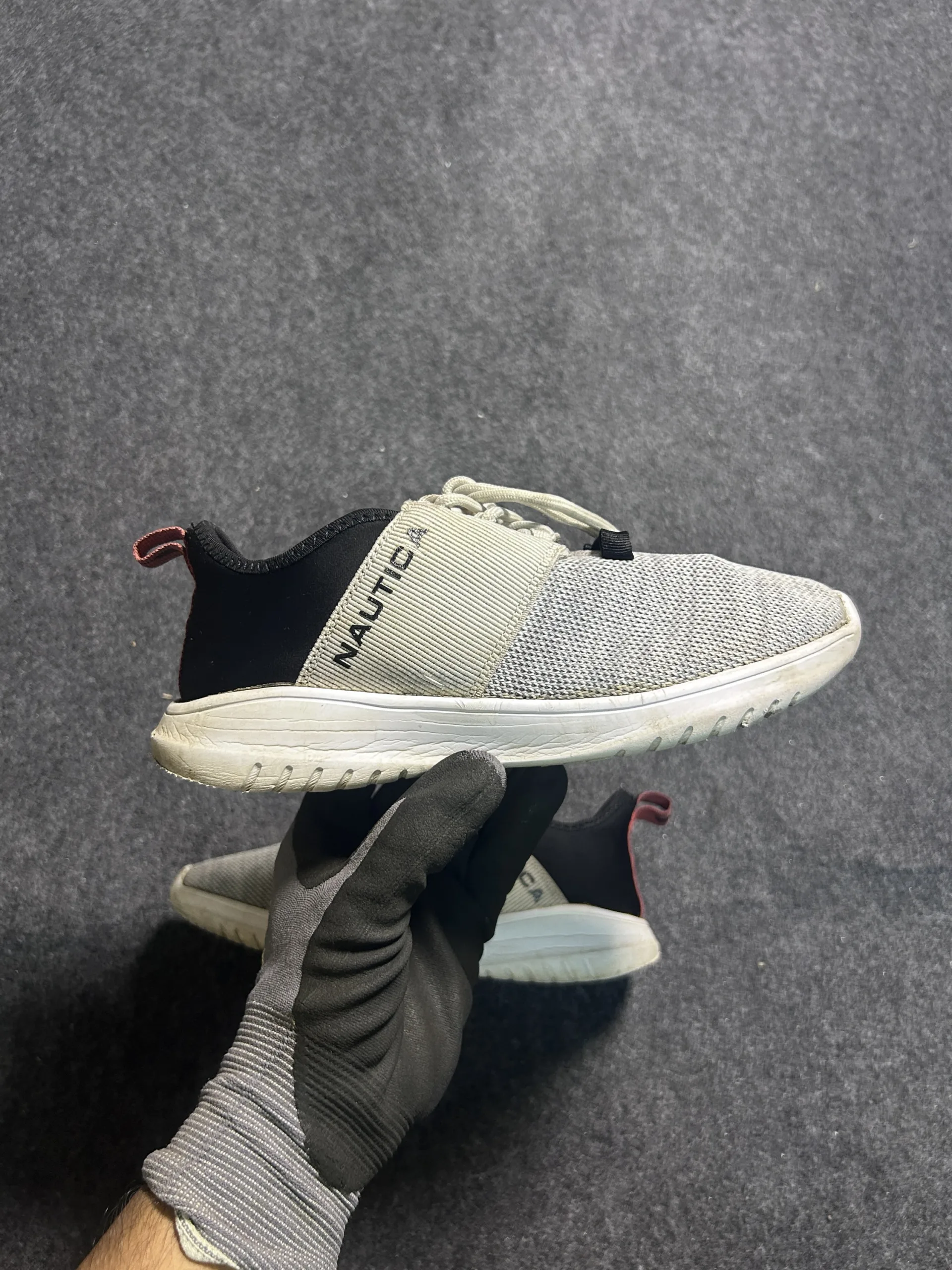 Nautica Lightweight Mesh Casual Sneakers Grey | UK 4 | Everyday Comfort Shoes
