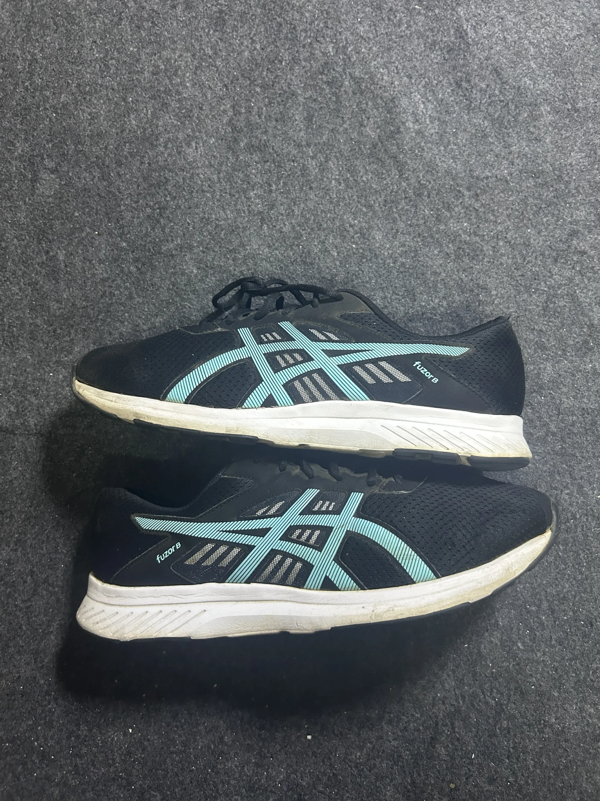 ASICS Fuzor B Black Running Shoes Size US 13 / EU 48 | Lightweight Sports Sneakers