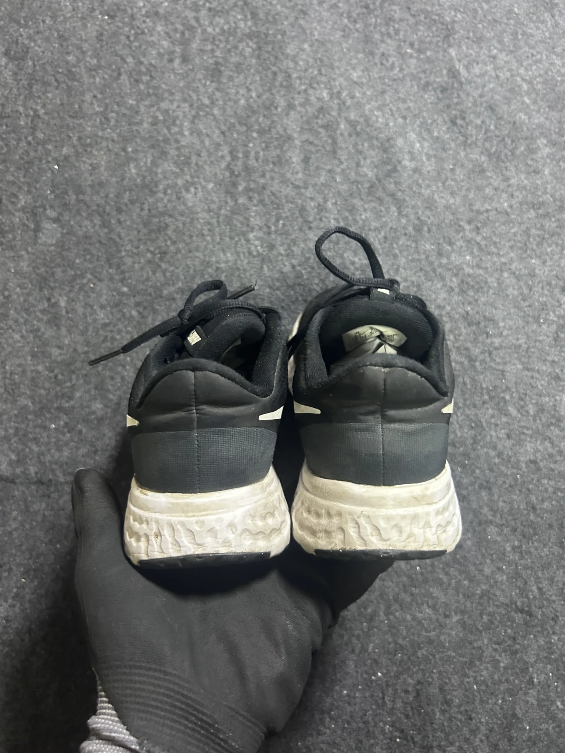 Nike Revolution 5 Black Running Shoes UK 4 | Lightweight Sports & Walking Sneakers
