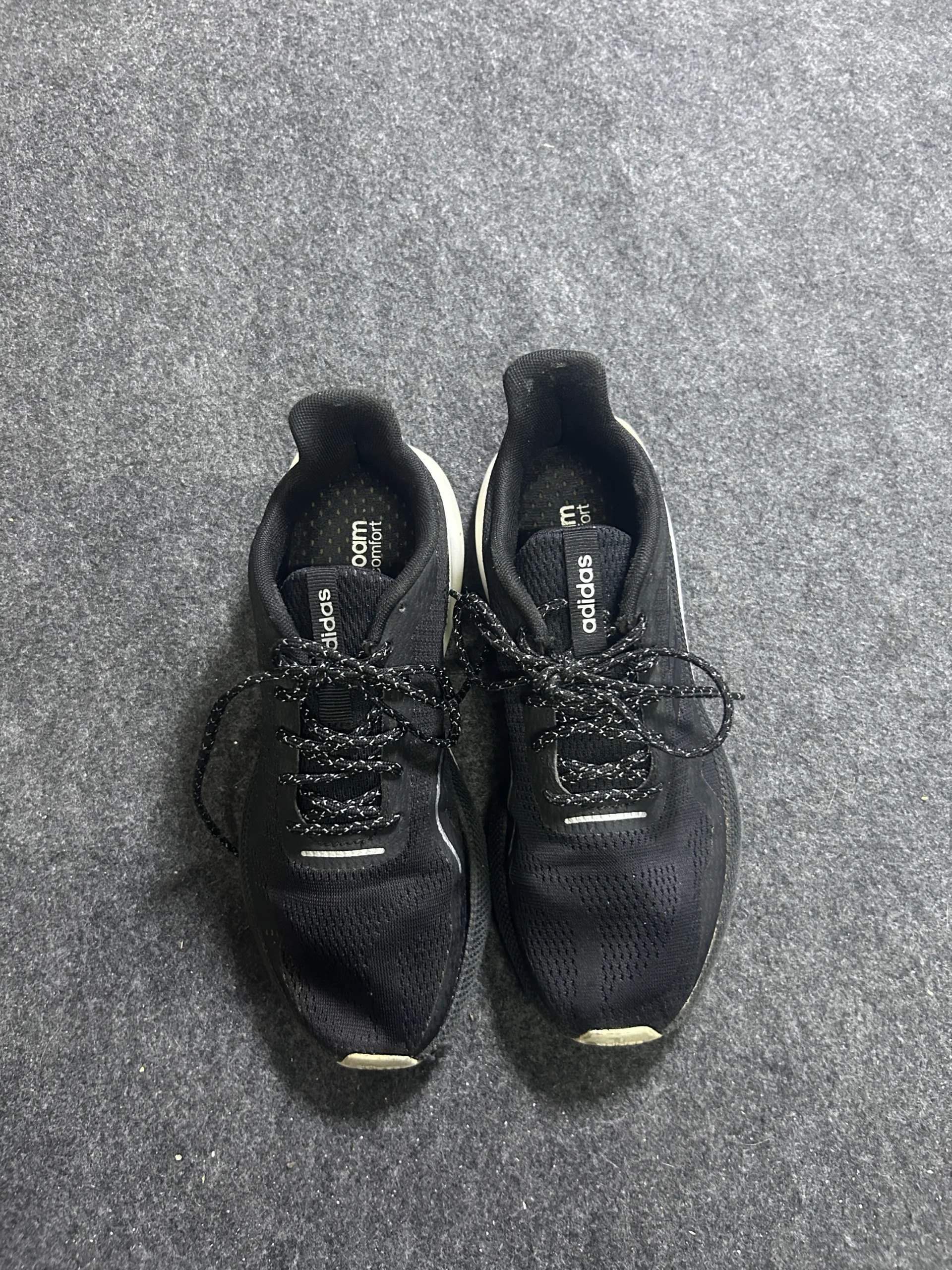 Adidas Cloudfoam Comfort Black Running Shoes  UK 4 | Lightweight