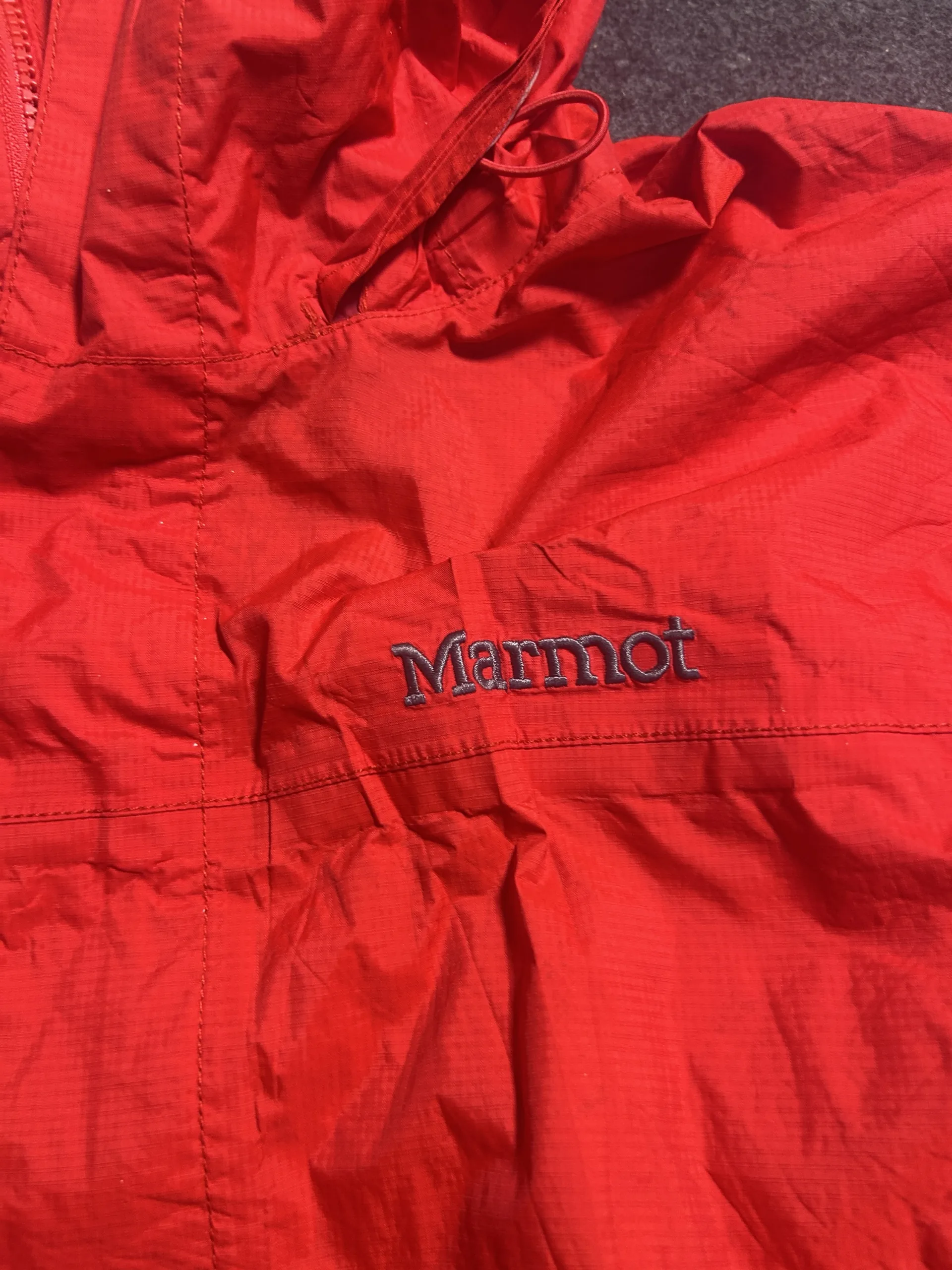 Marmot Lightweight Waterproof Hooded Windbreaker Jacket XL