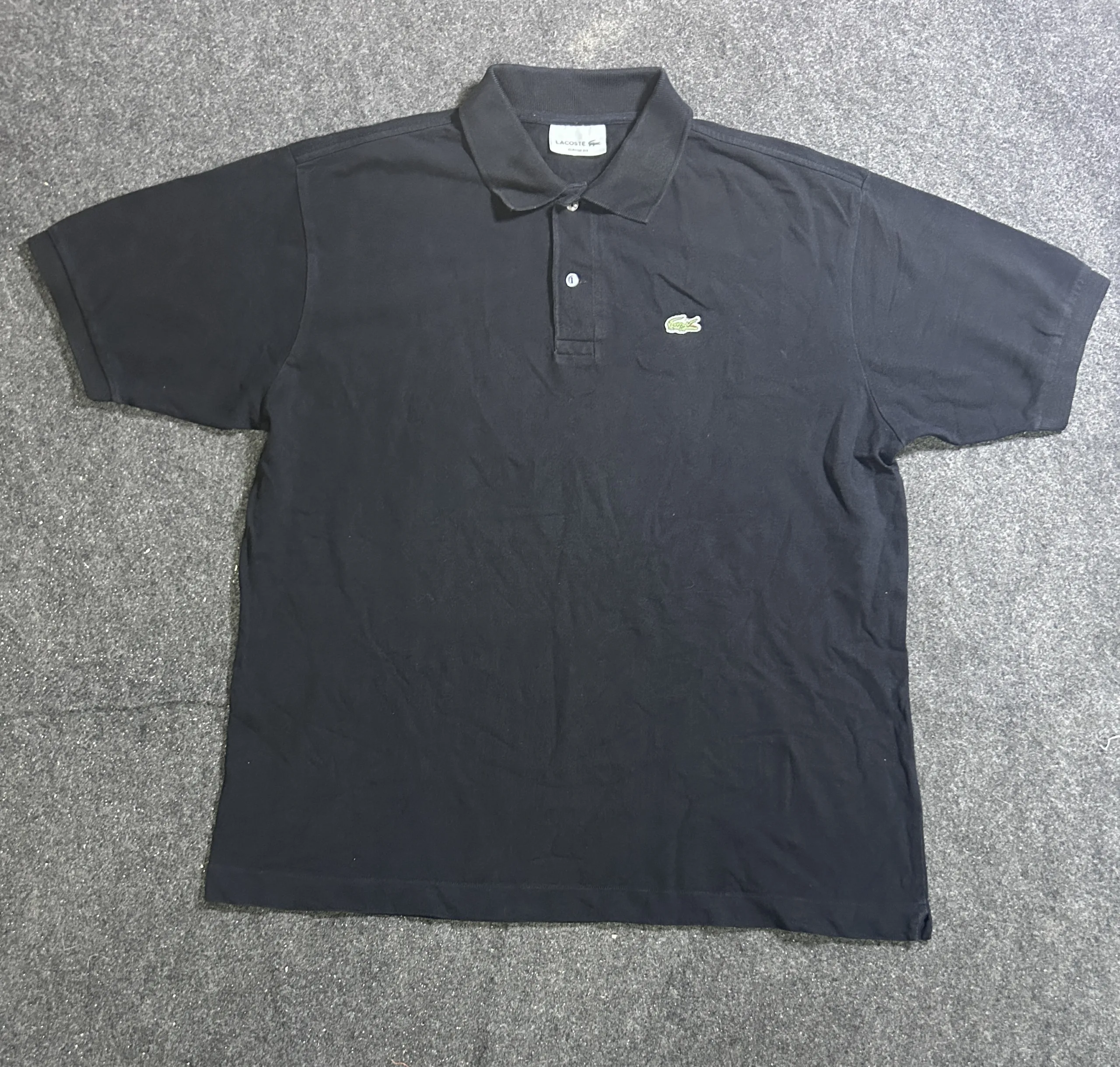 Lacoste Classic Fit Black Polo T-Shirt | 100% Original Cotton XL