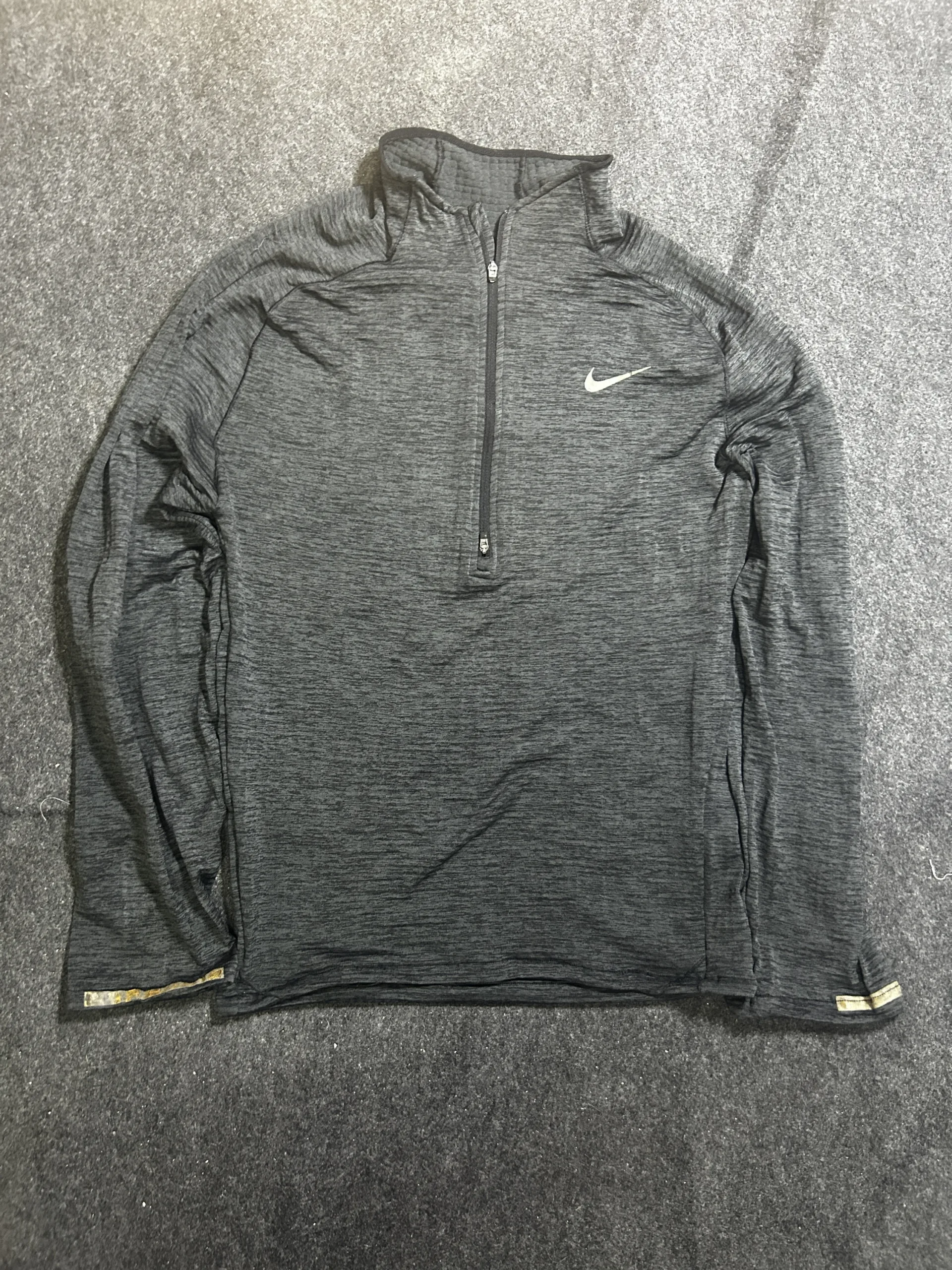Nike Dri-FIT Men’s 1/2 Zip Running Tshirt Black M