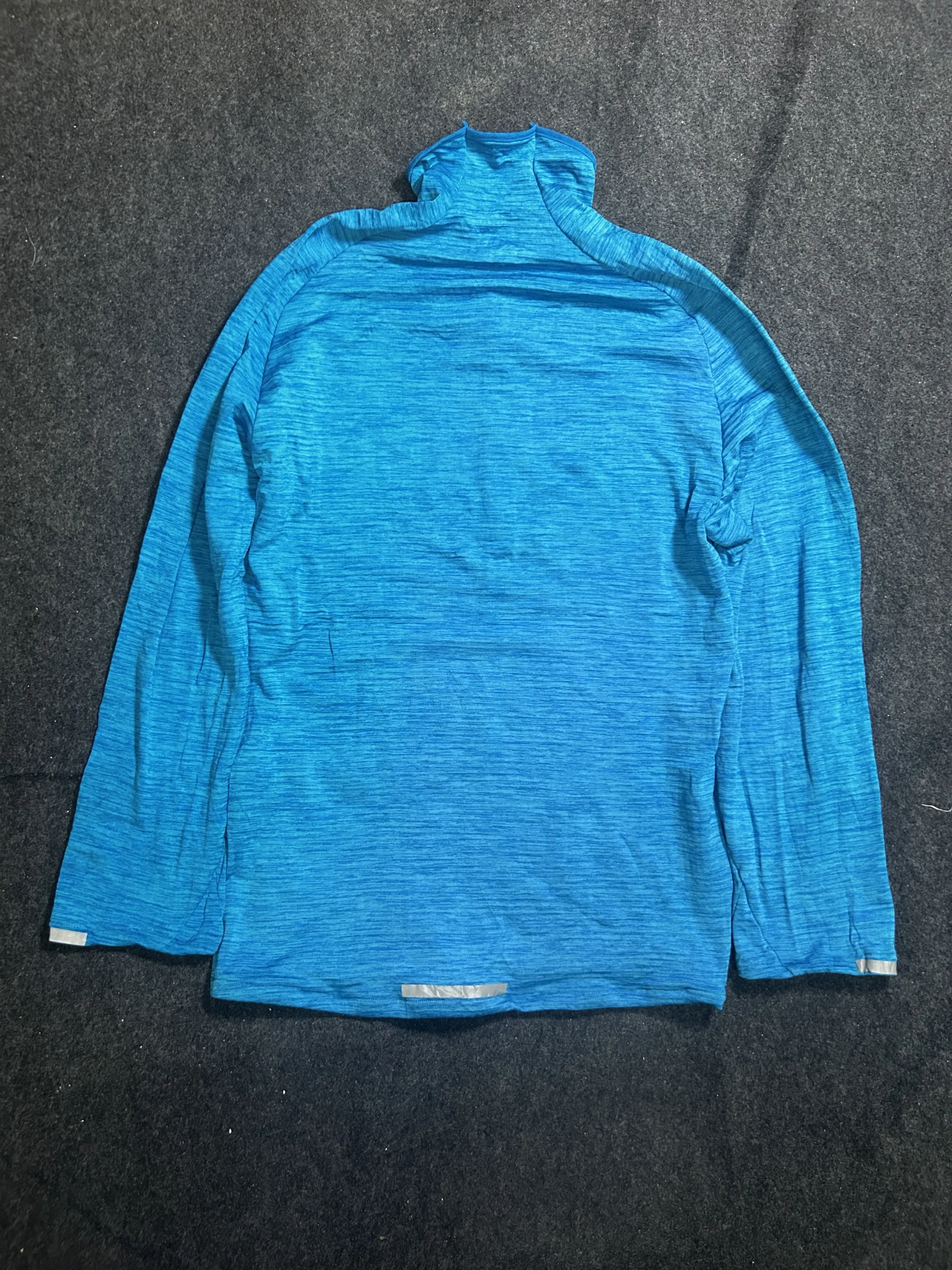 Nike Dri-FIT Men’s 1/2 Zip Running Tshirt  Blue | L