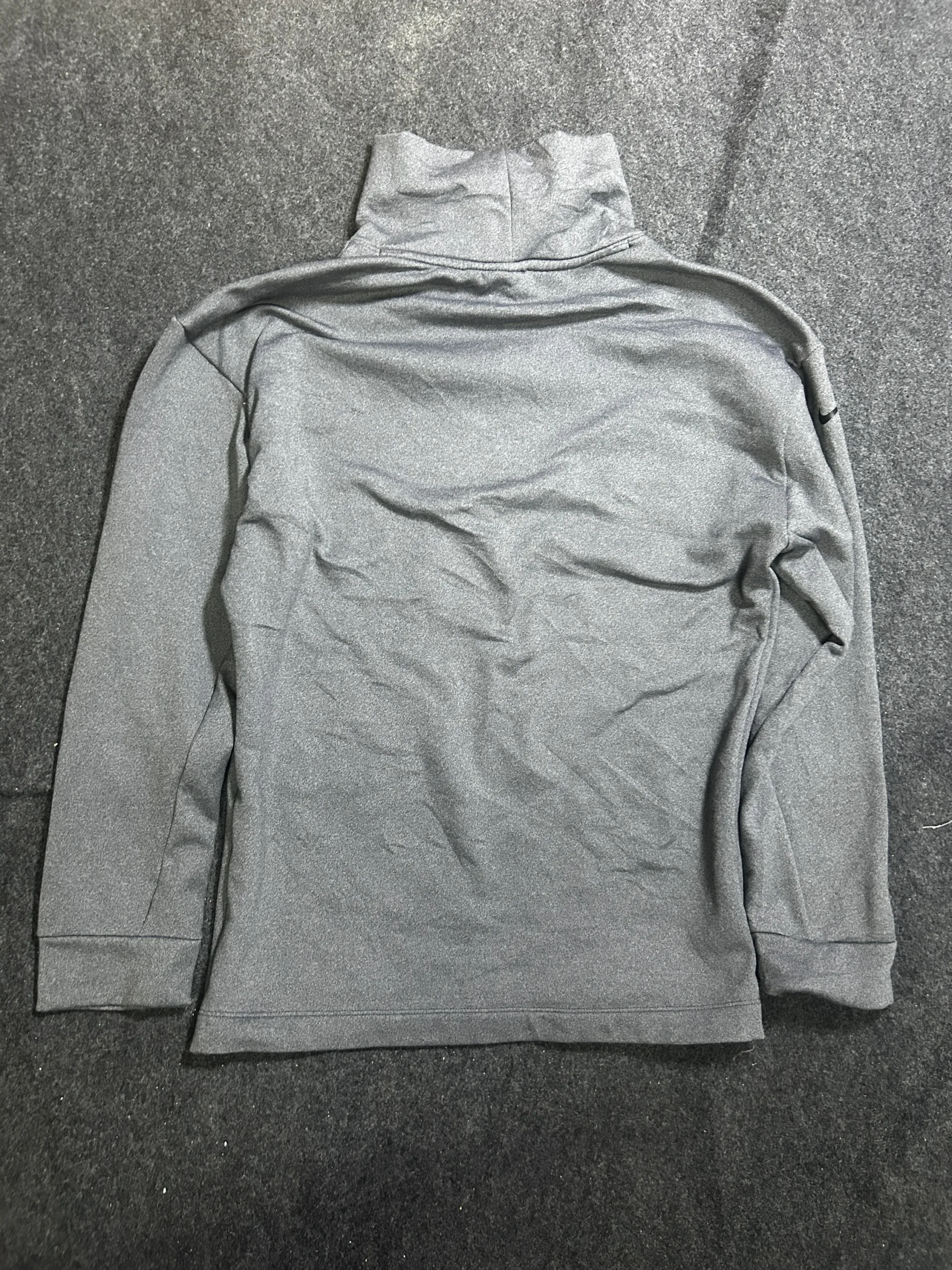 Nike Therma-FIT Fleece Mock Neck Training Sweatshirt Grey