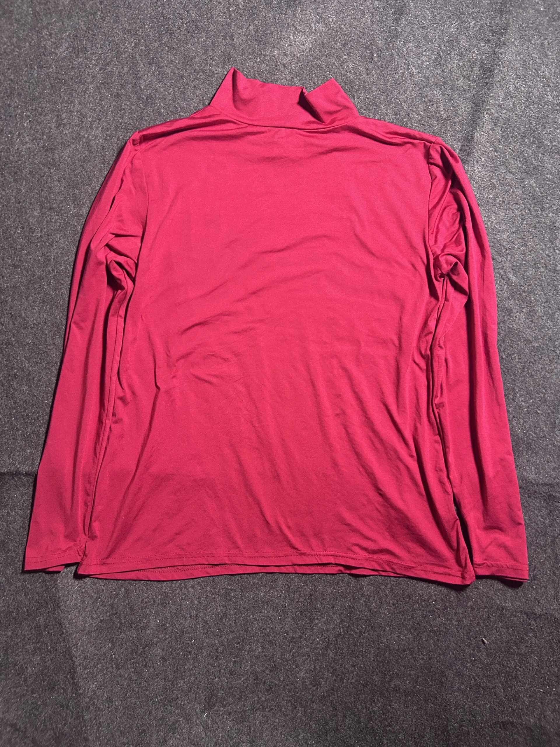 Nike Compression Mock Neck Tshirt Red L