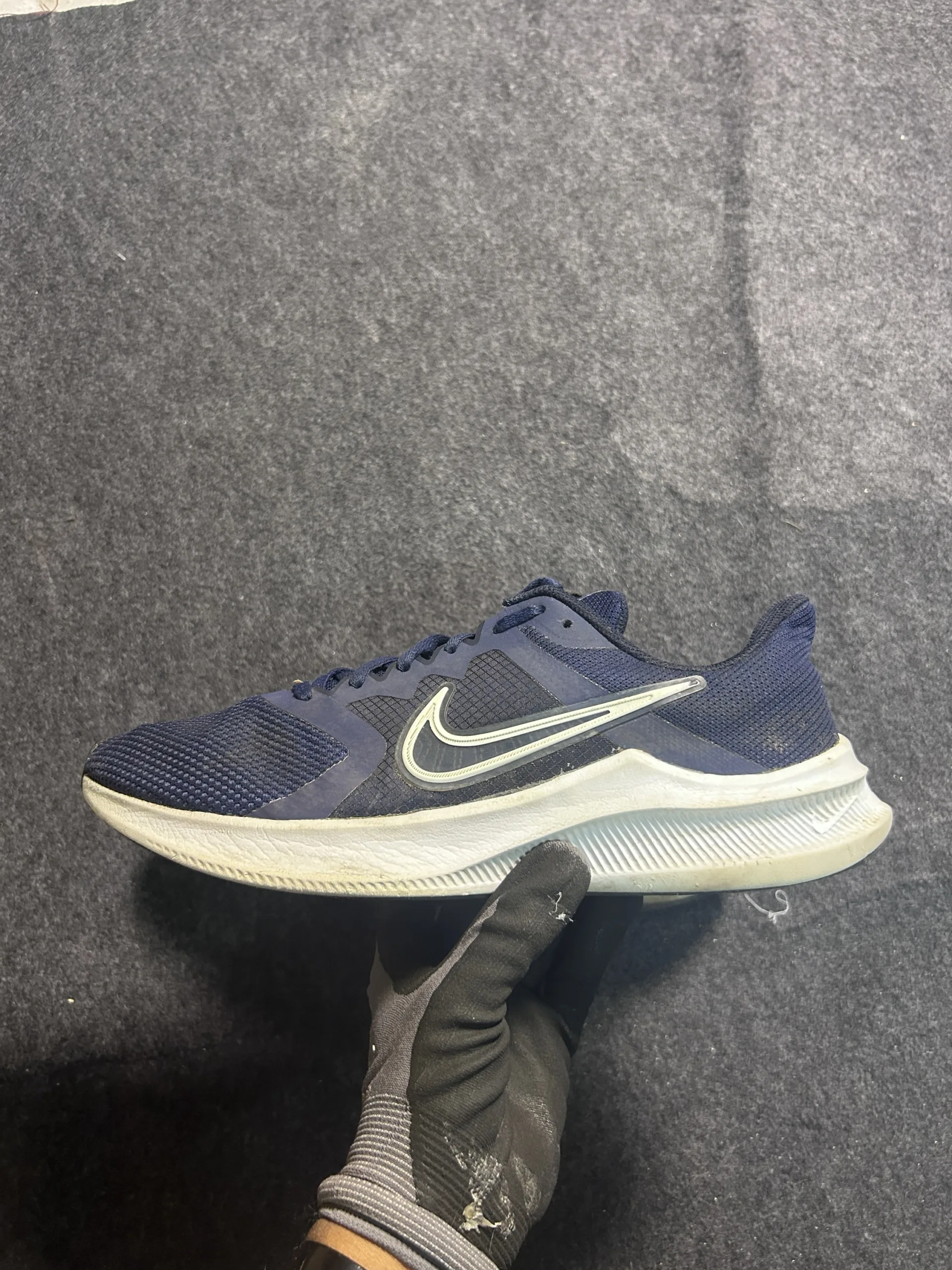Nike Downshifter 7 Navy Running Shoes | UK 11 | Lightweight Sports Sneakers