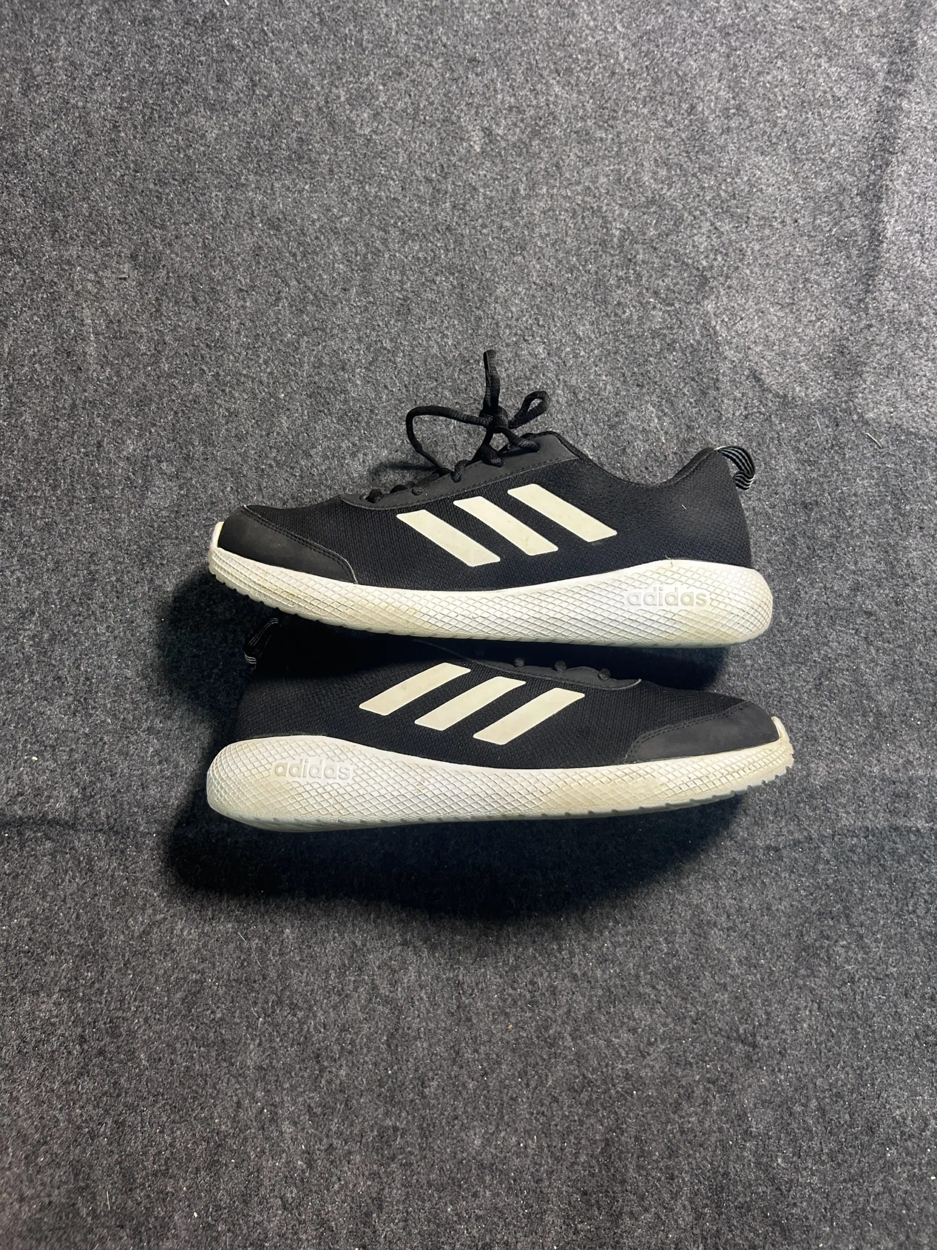 Adidas Black Running Shoes | UK 10 | Lightweight Sports Sneakers