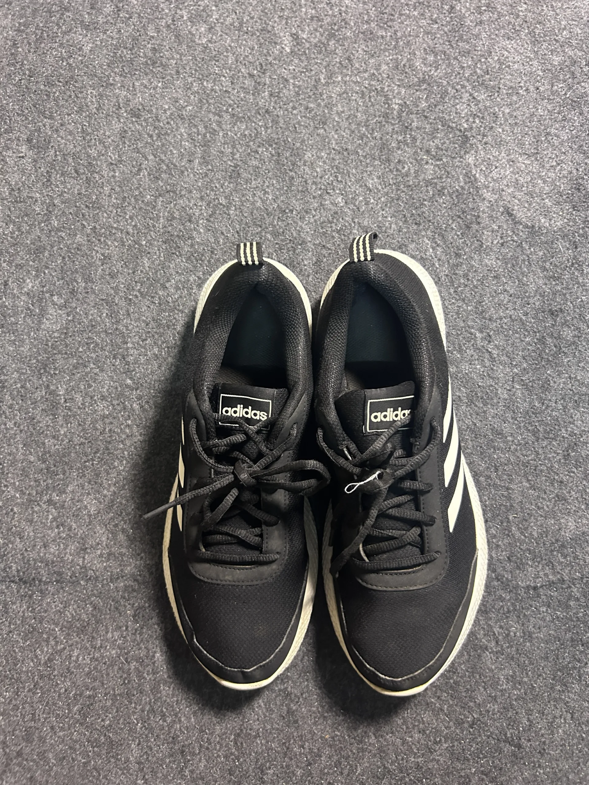 Adidas Black Running Shoes | UK 10 | Lightweight Sports Sneakers