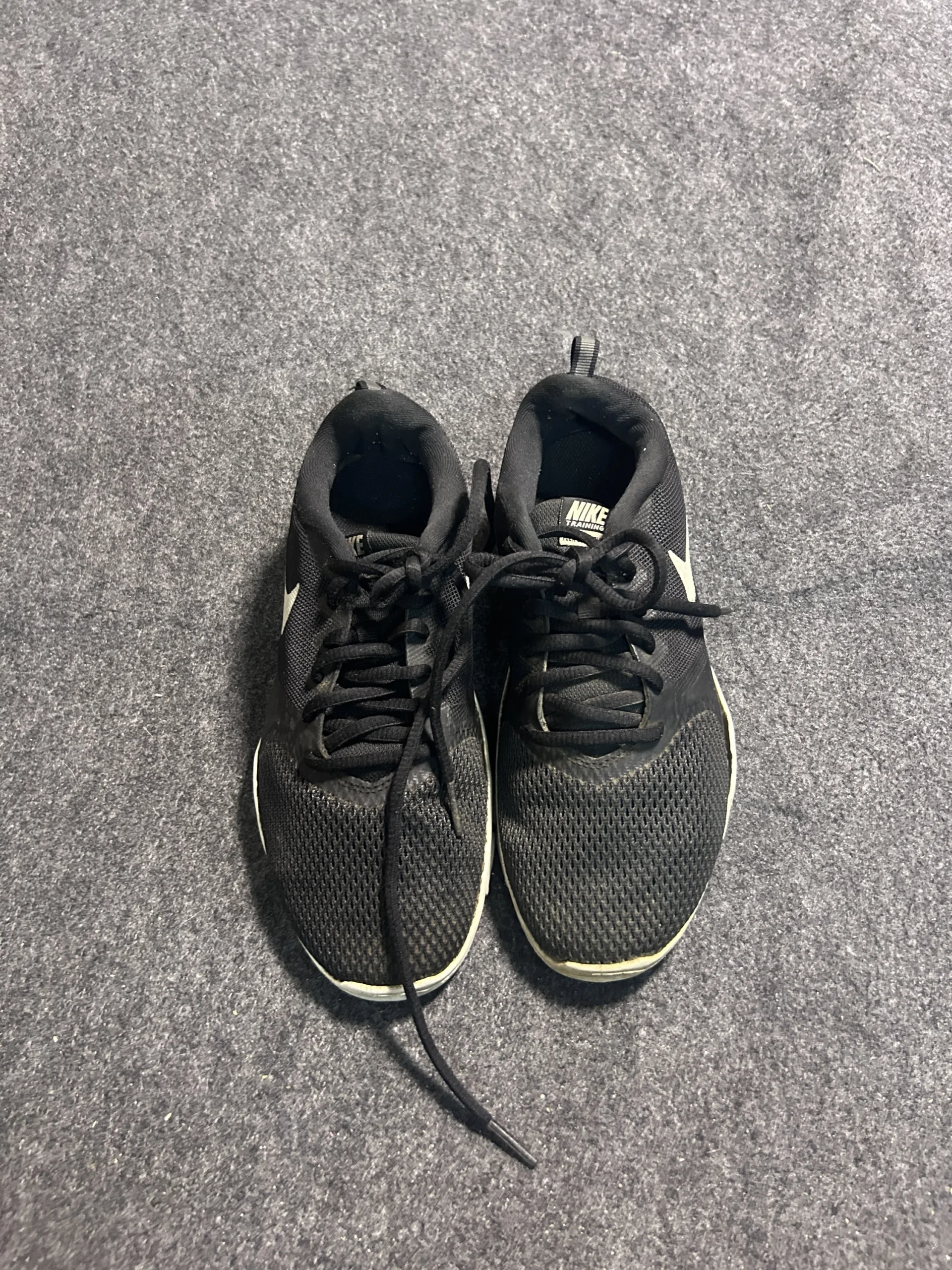 Nike Training Black Mesh Running Shoes | UK 4 |