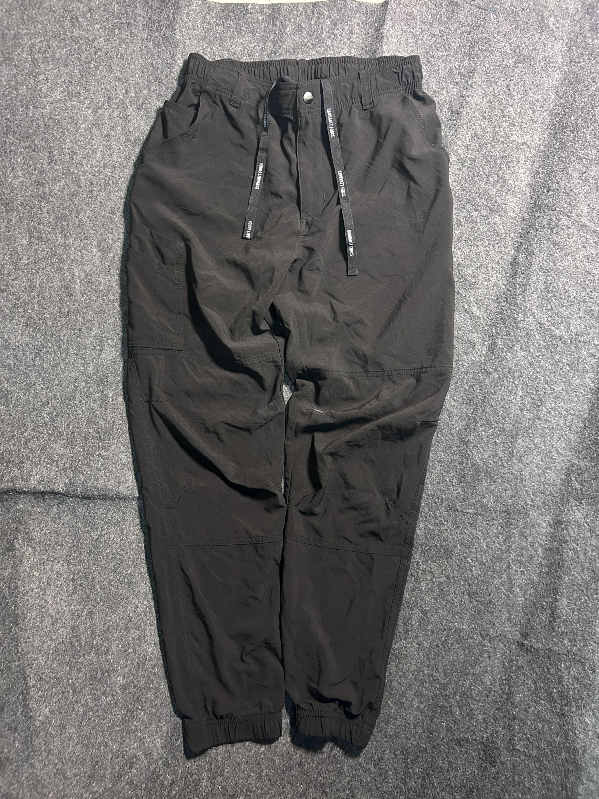 Carhartt Force Black Cargo Track Pants for Men | Utility Workwear W28
