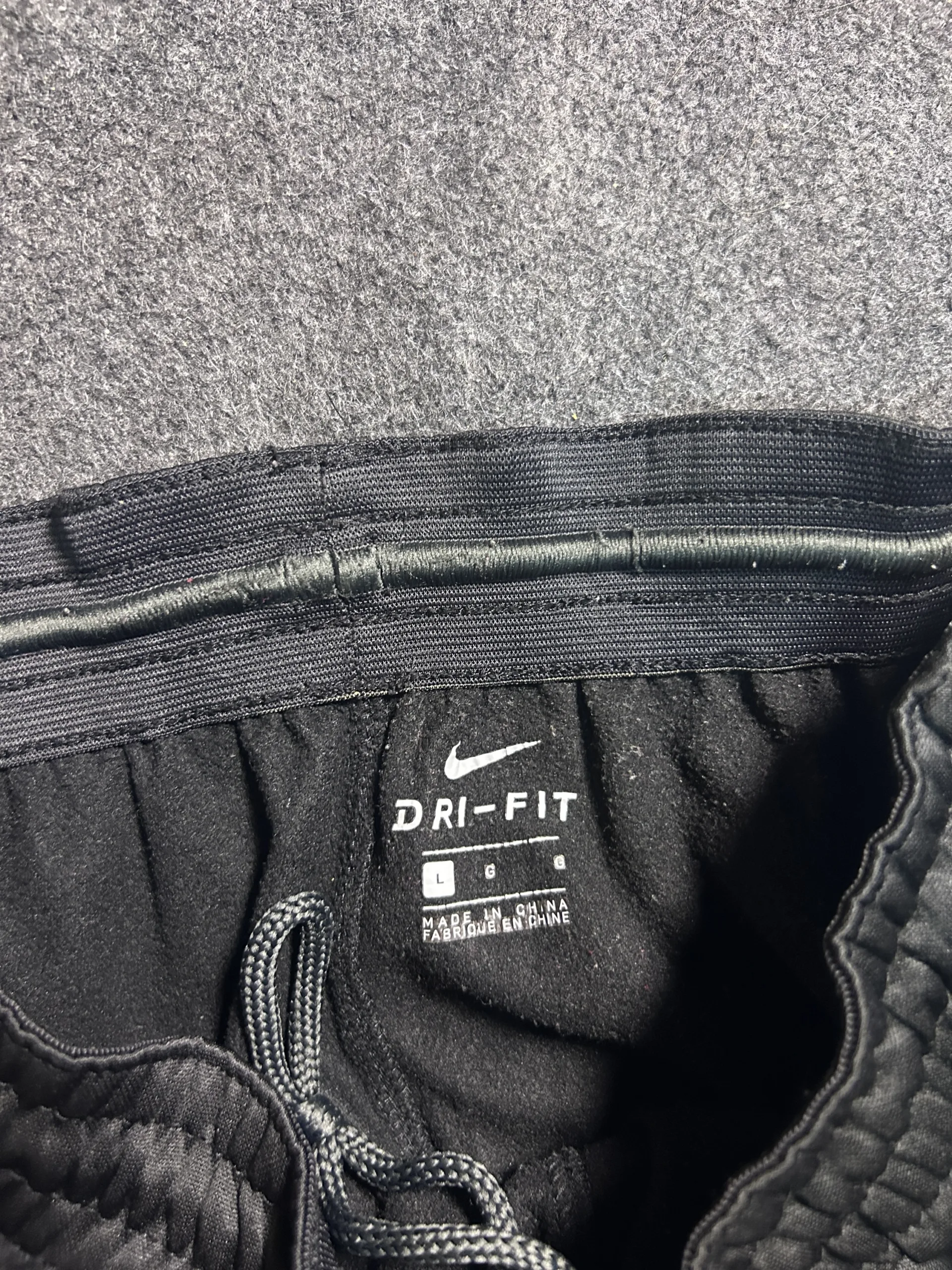 Nike Dri-FIT Black Tapered Performance Track Pants | Hem Zips | L