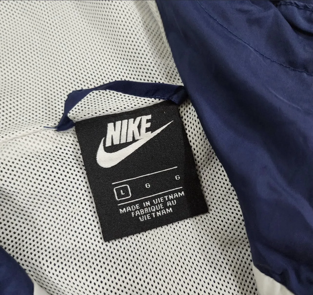 Nike Sportswear Colorblock Hooded Windbreaker Jacket Navy Red White| L