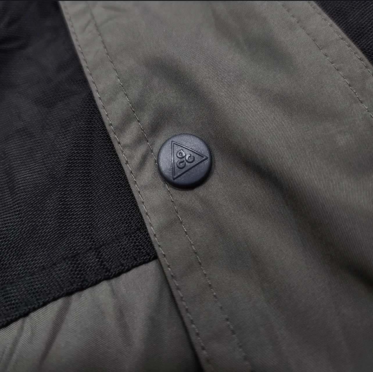 Nike ACG Clima-FIT Waterproof Hooded Jacket Black Grey | Fleece Lined Outdoor | XL