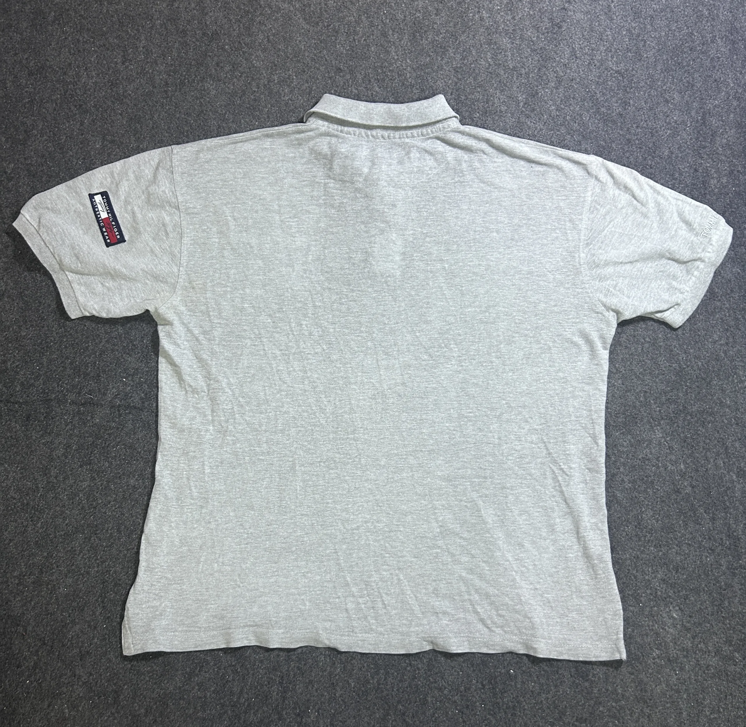 Tommy Hilfiger Grey Polo T-Shirt | Cotton Summer Polo | Men’s 3XL