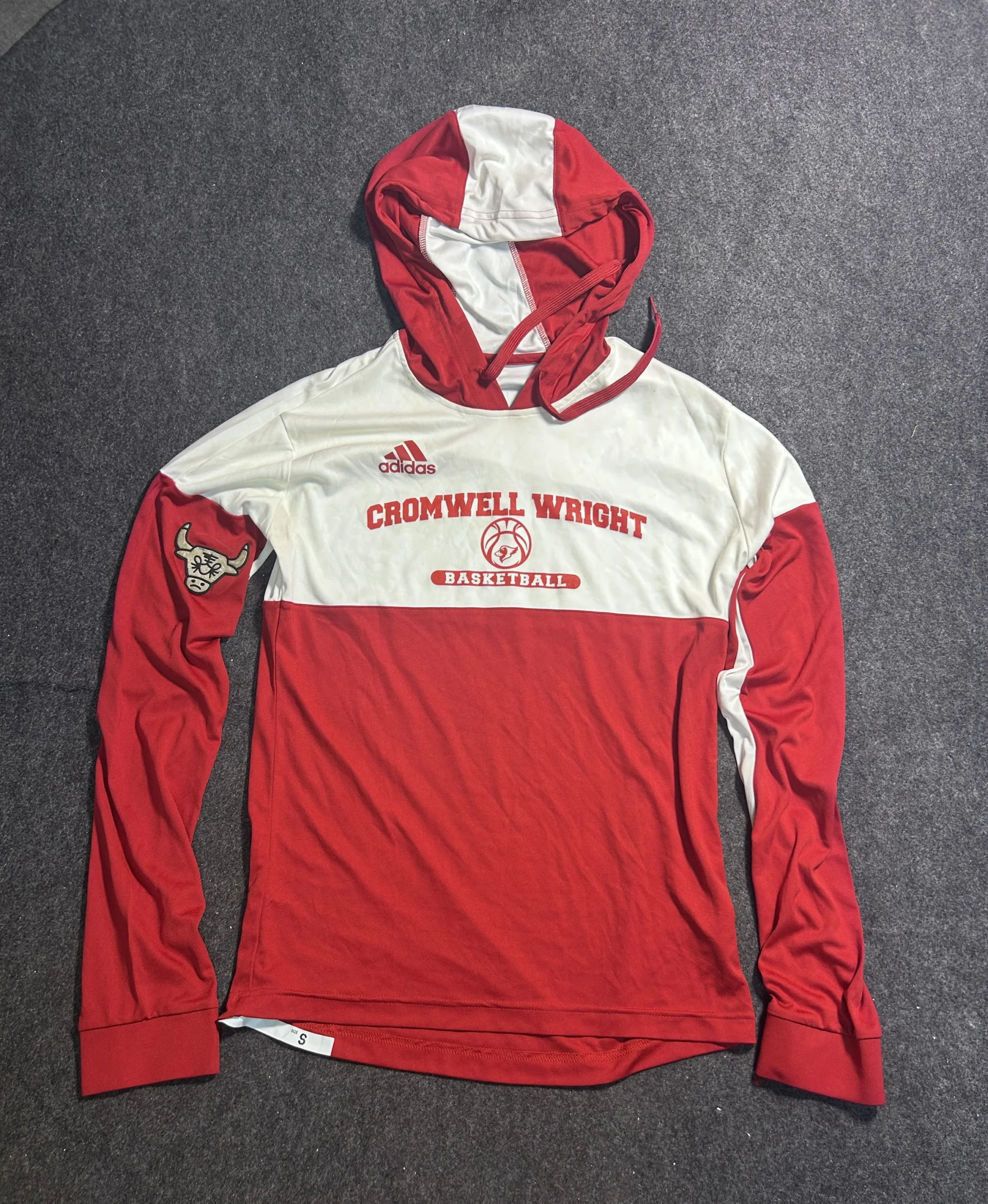 Adidas Basketball Performance Hoodie | Red & White Training Hoodie | Unisex