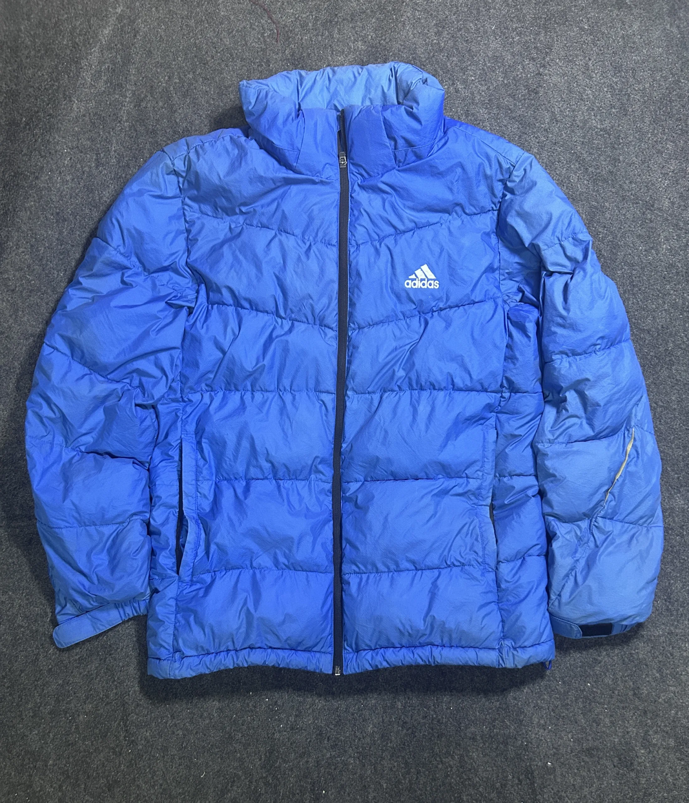Adidas Blue Puffer Jacket | Lightweight Winter Jacket | Size L