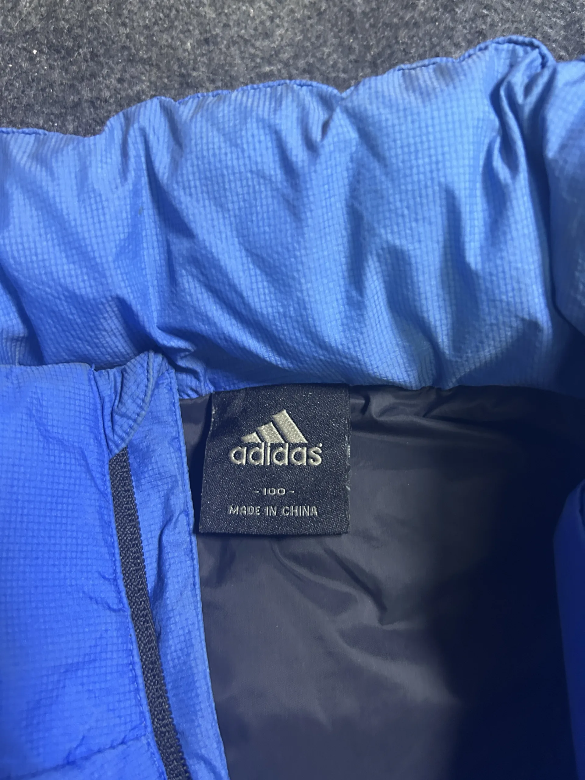 Adidas Blue Puffer Jacket | Lightweight Winter Jacket | Size L