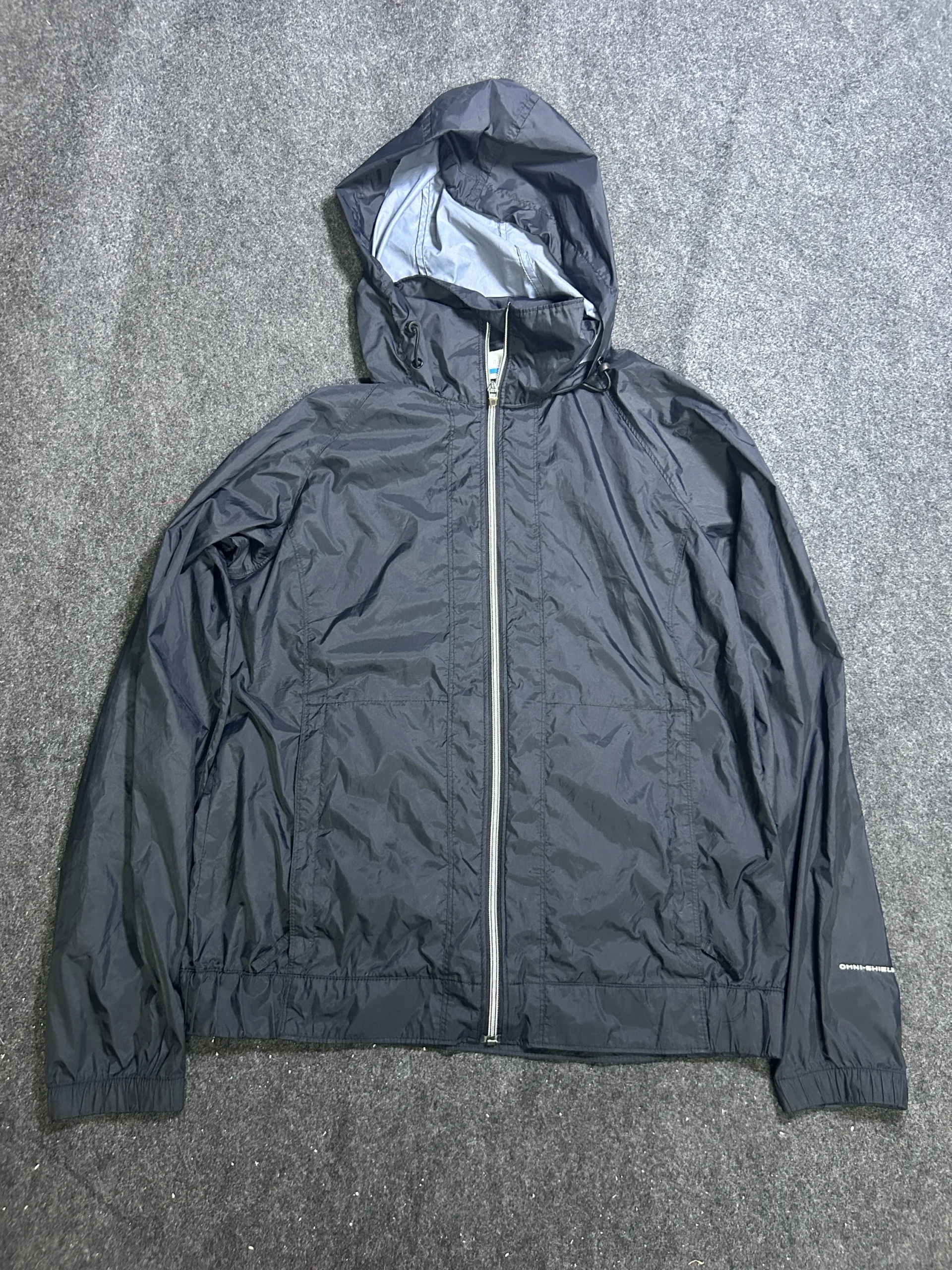 Columbia Omni-Shield Packable Waterproof Hooded Jacket Black | M