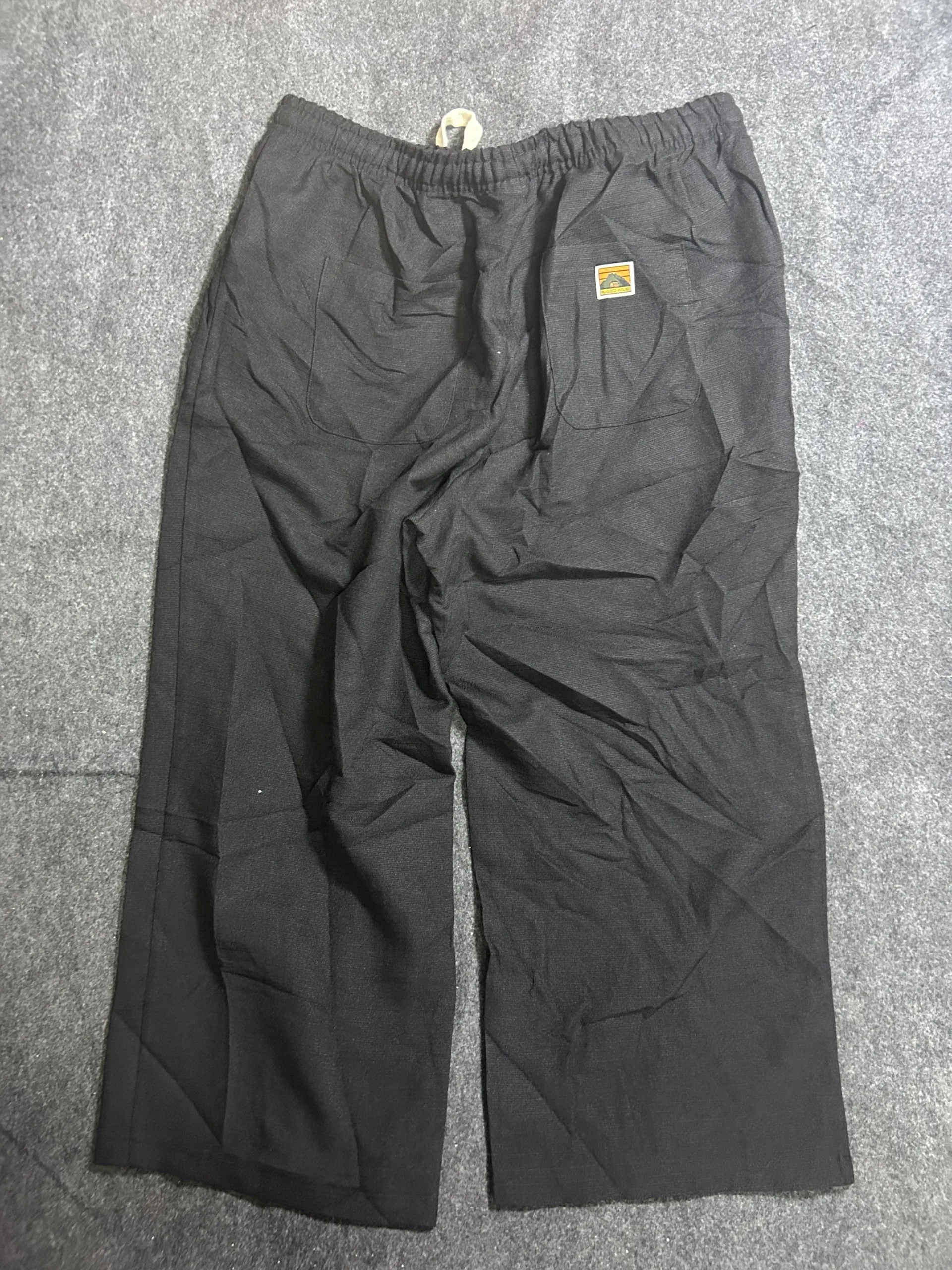 Rugged House Baggy Cargo-Style Pants Black Wide Fit Korean Made | 3XL