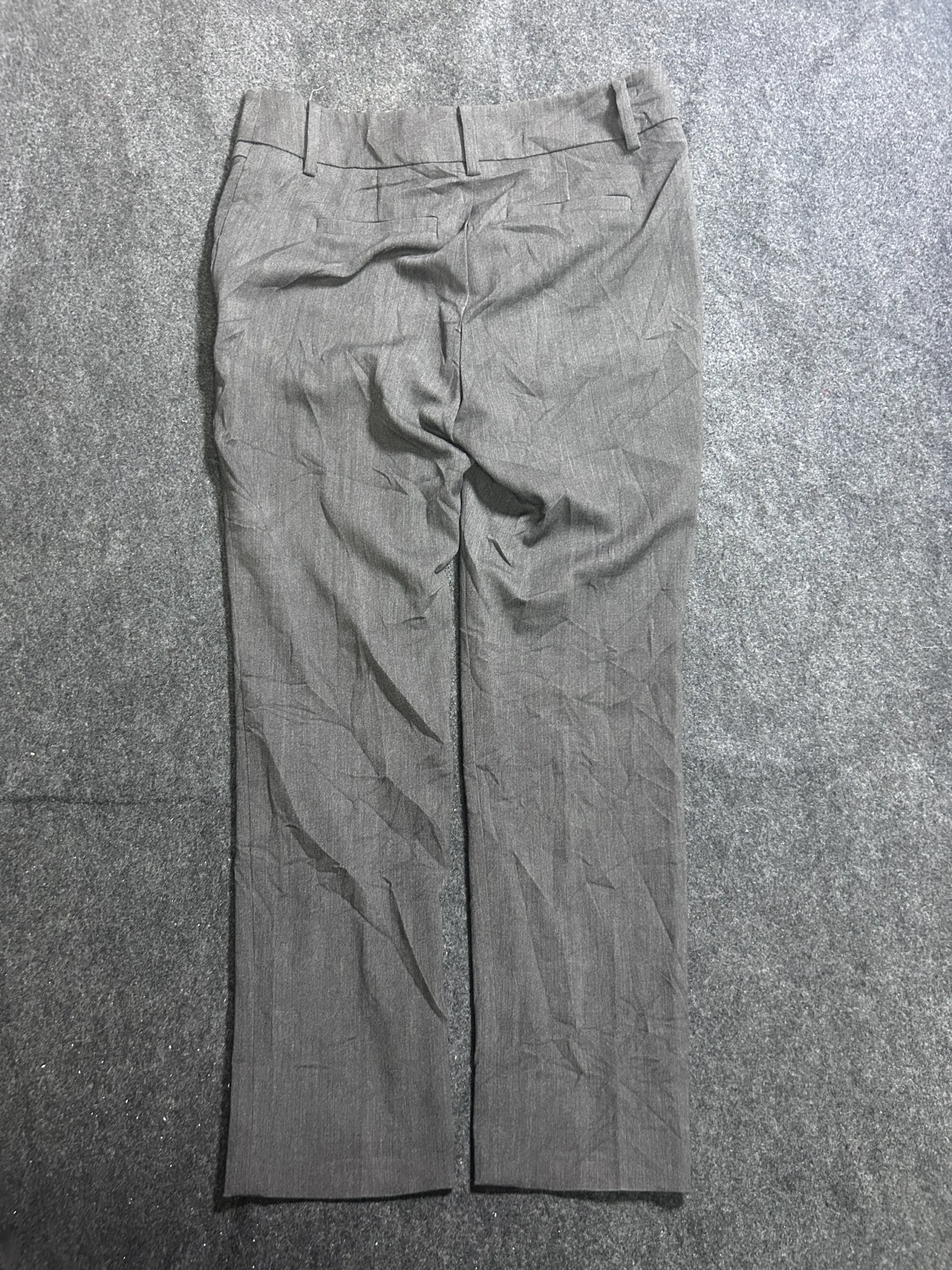 Alamode Women’s Grey Formal Trousers – Straight Fit Dress Pants | W30