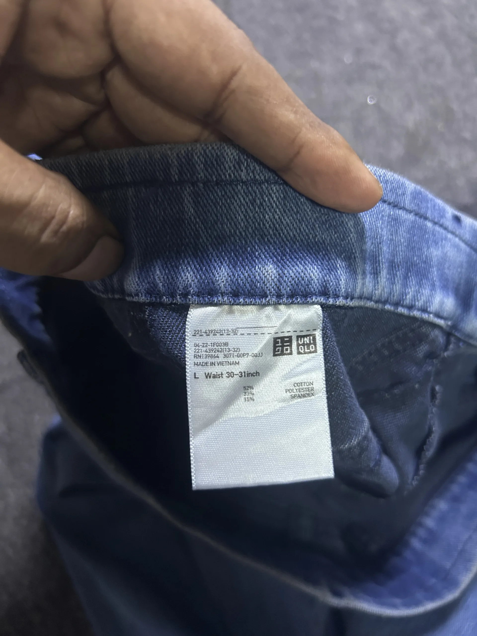 UNIQLO Women’s Blue Slim Fit Stretch Jeans Size M