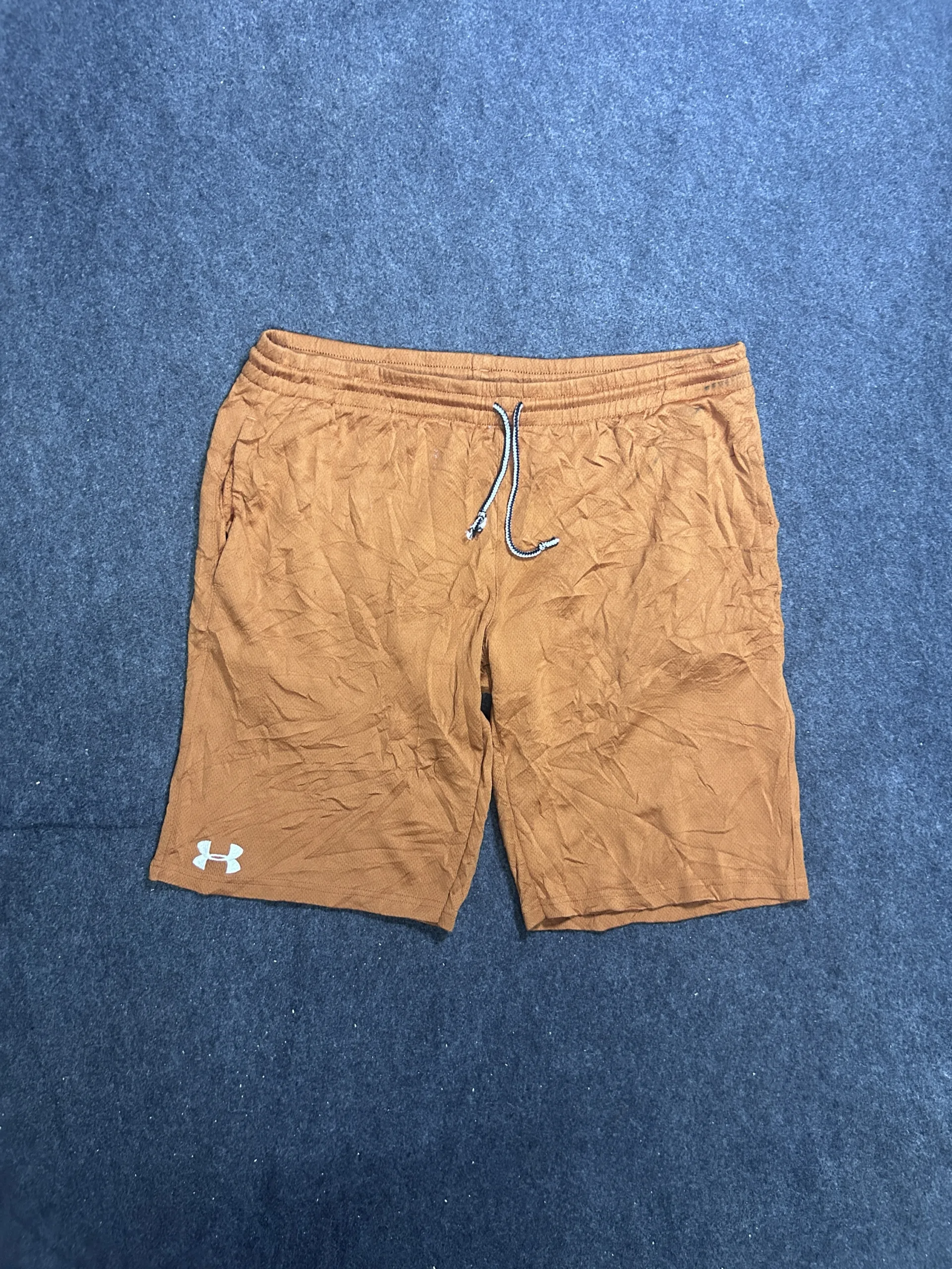 Under Armour Men’s Brown Training Shorts Drawstring Athletic Sportswear L