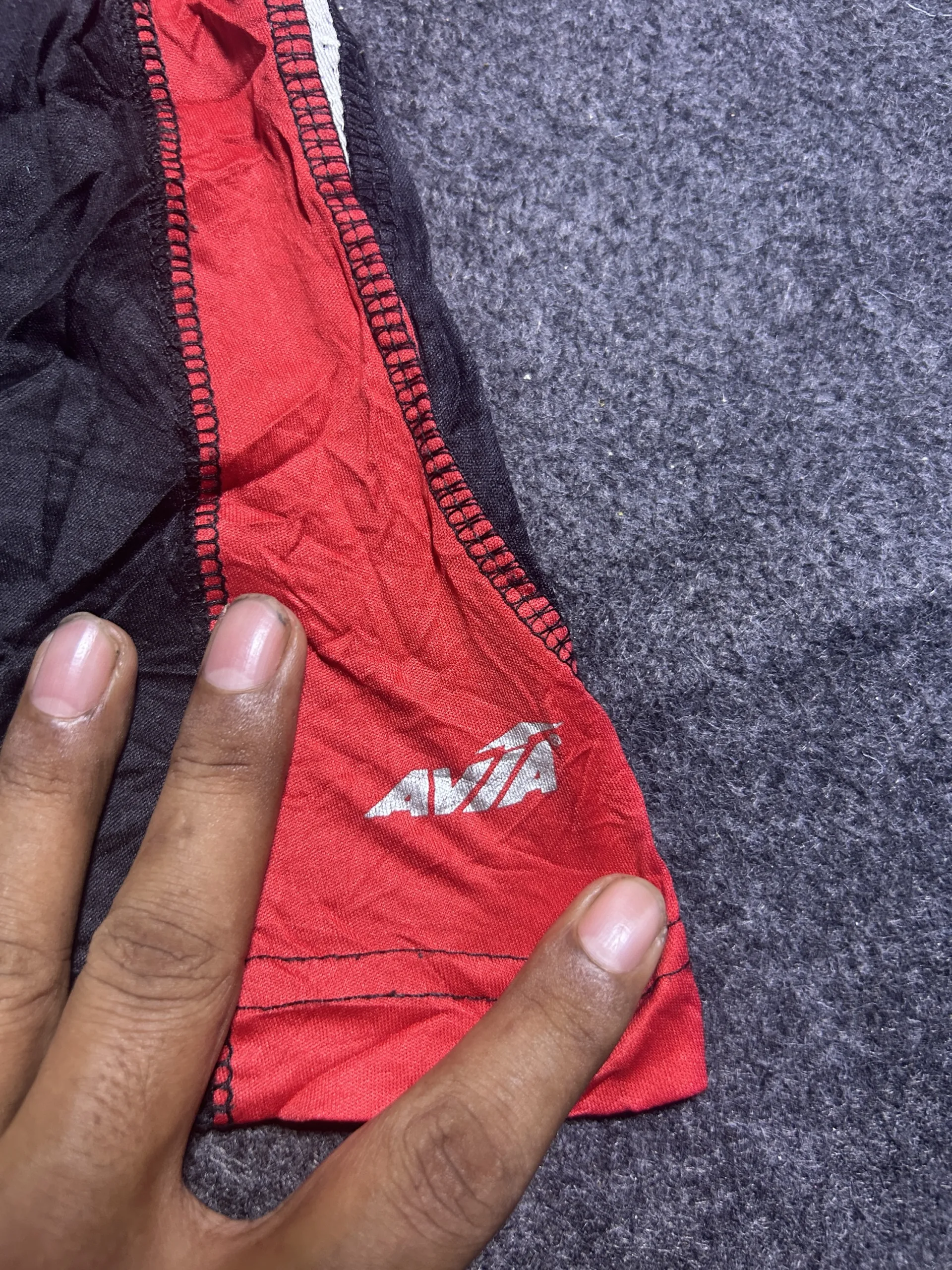 Avia Lightweight Sports Shorts Black Red | Summer Activewear | XL