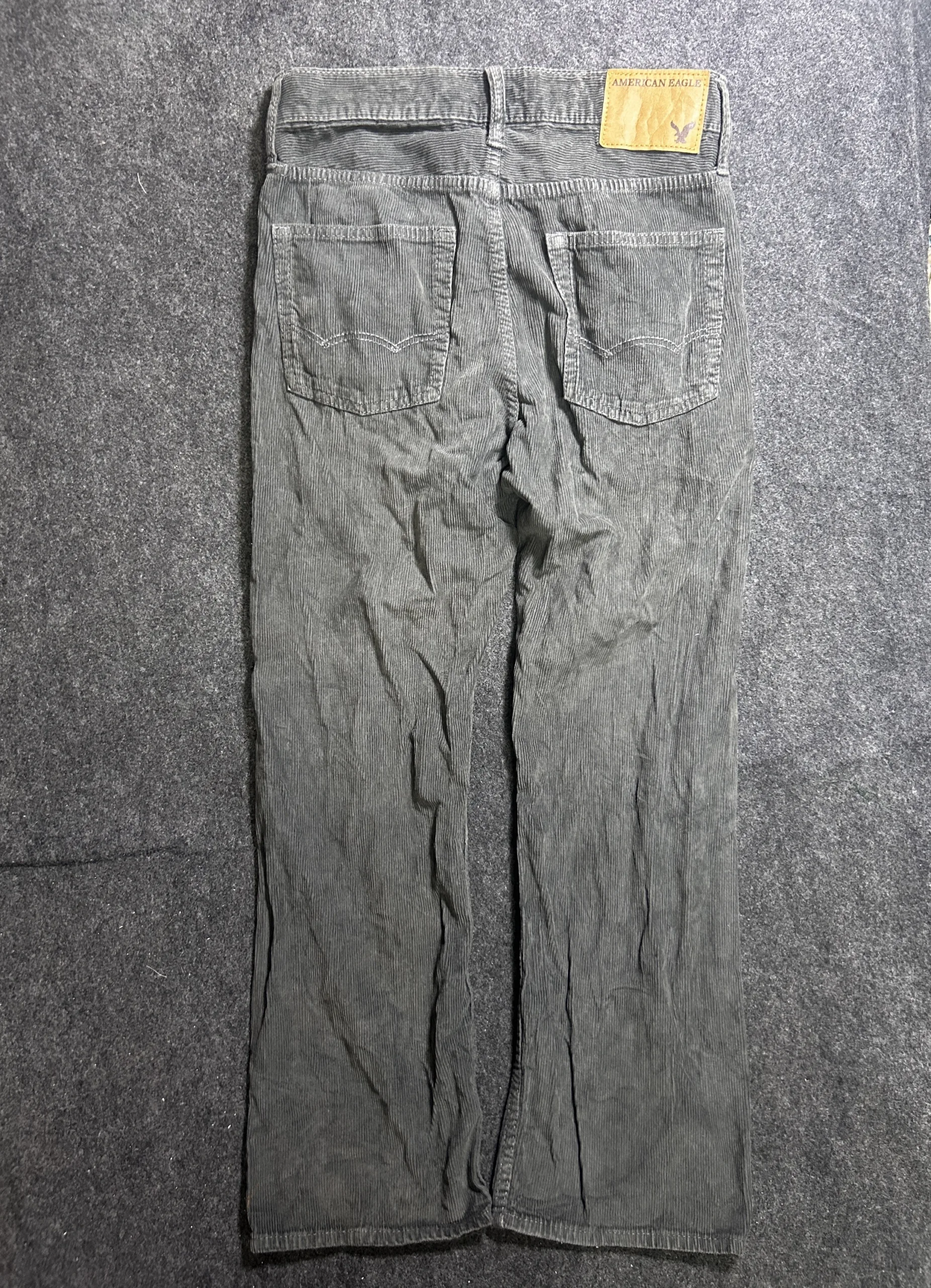 American Eagle Corduroy Straight Fit Pants – Grey | Waist 28