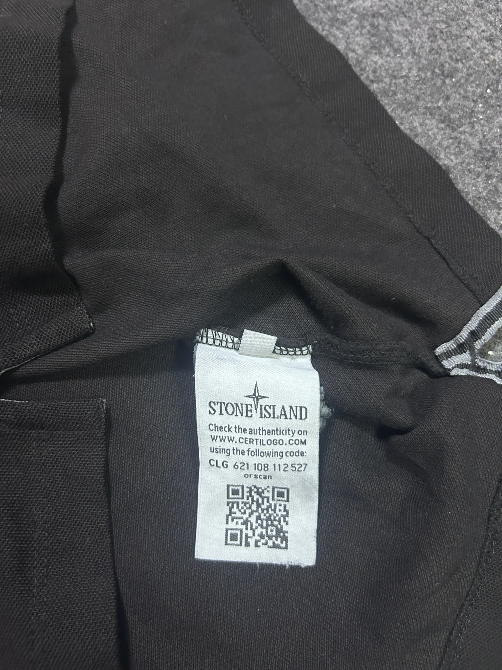 Stone Island Black Polo Shirt | Cotton | L