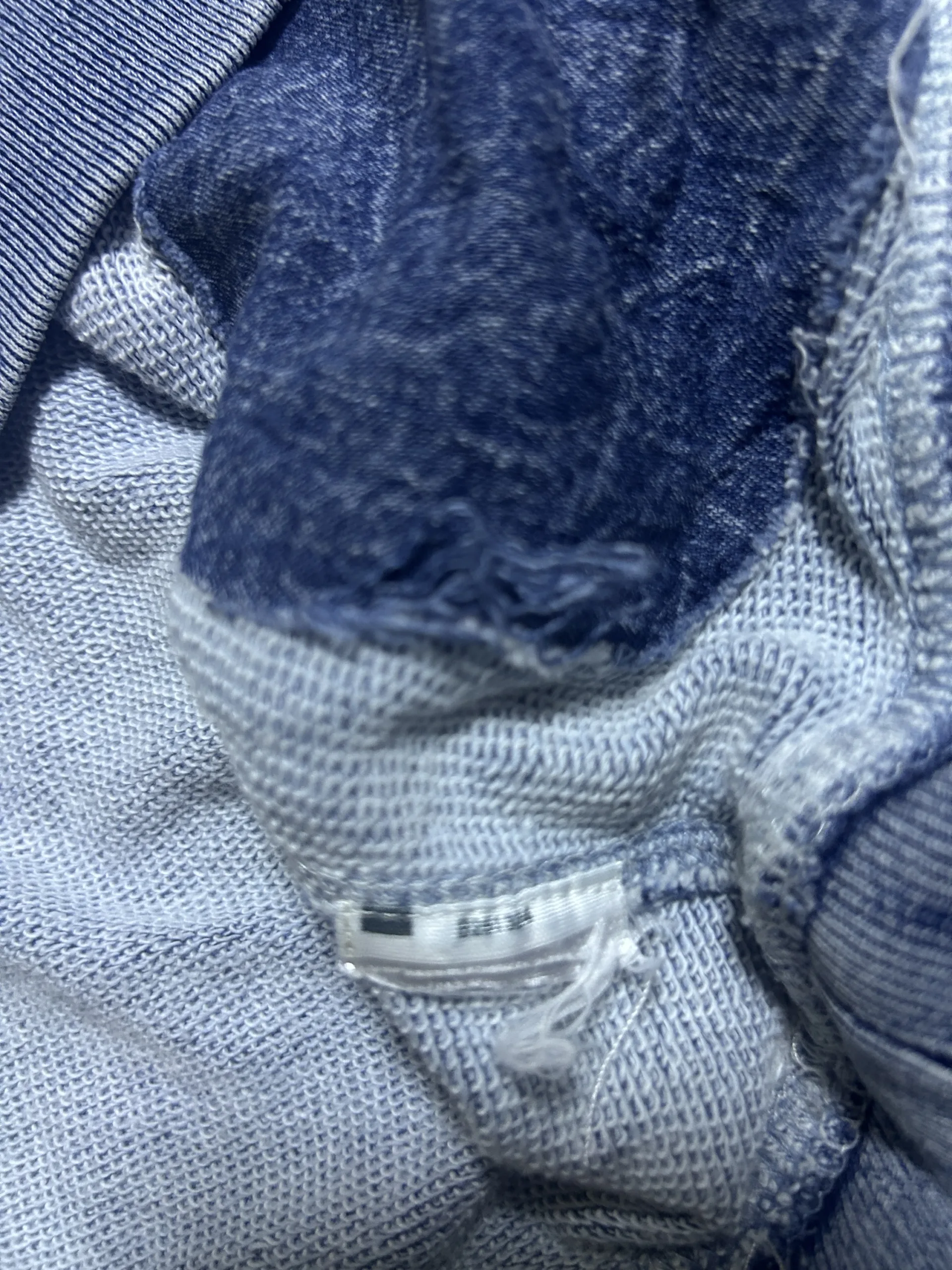 True Religion Logo Indigo Distressed Sweatshirt Y2K Oversize | XL