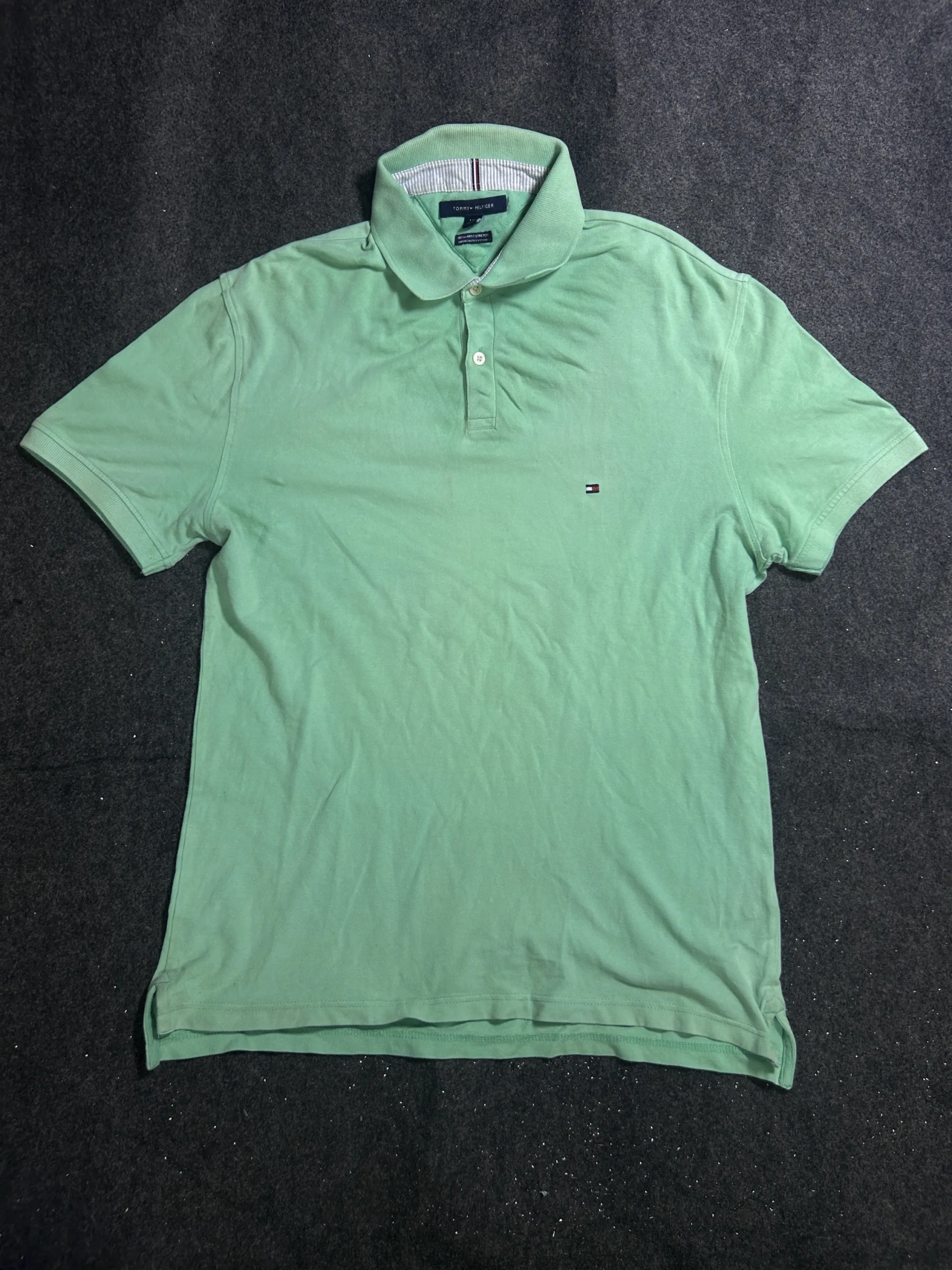 Tommy Hilfiger Green Regular Fit Stretch Polo Shirt Chest 44