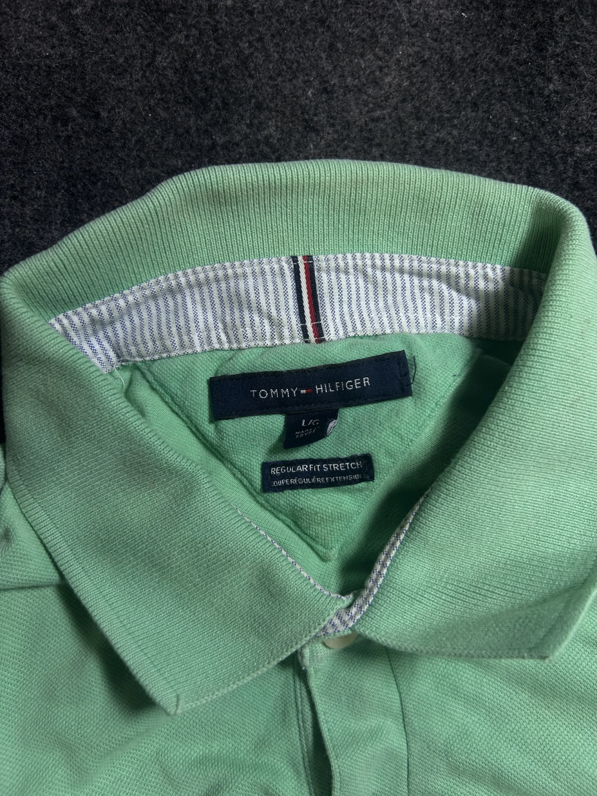 Tommy Hilfiger Green Regular Fit Stretch Polo Shirt Chest 44