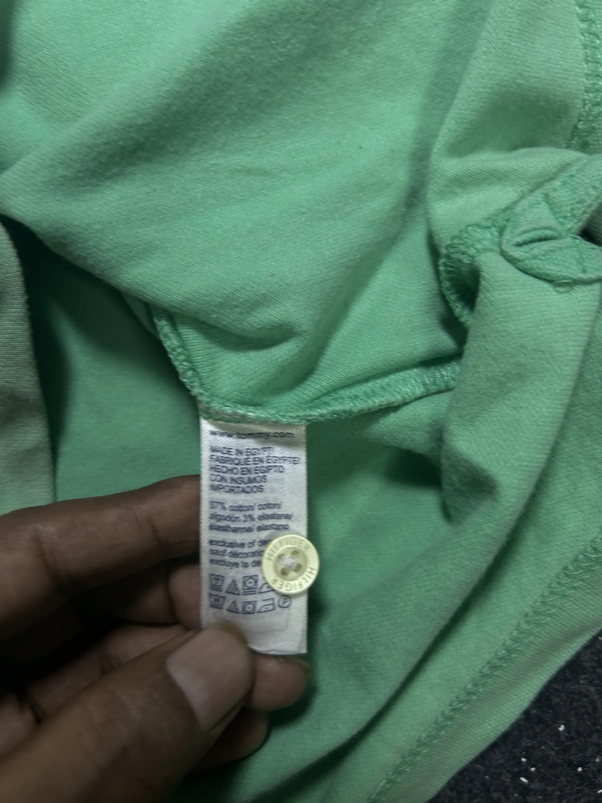 Tommy Hilfiger Green Regular Fit Stretch Polo Shirt Chest 44