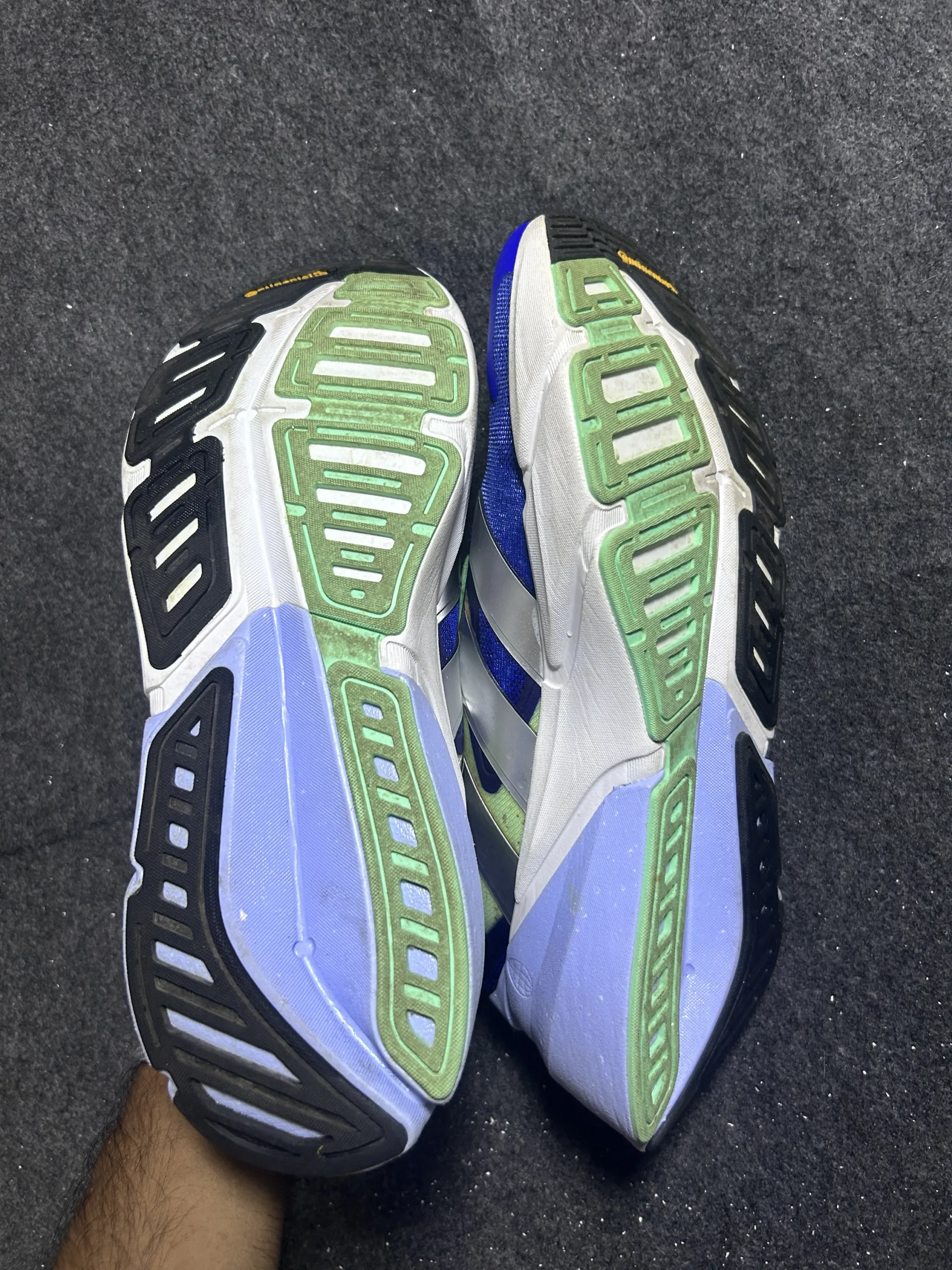 Adidas Adistar Running Shoes Blue/Silver/Green | UK 11