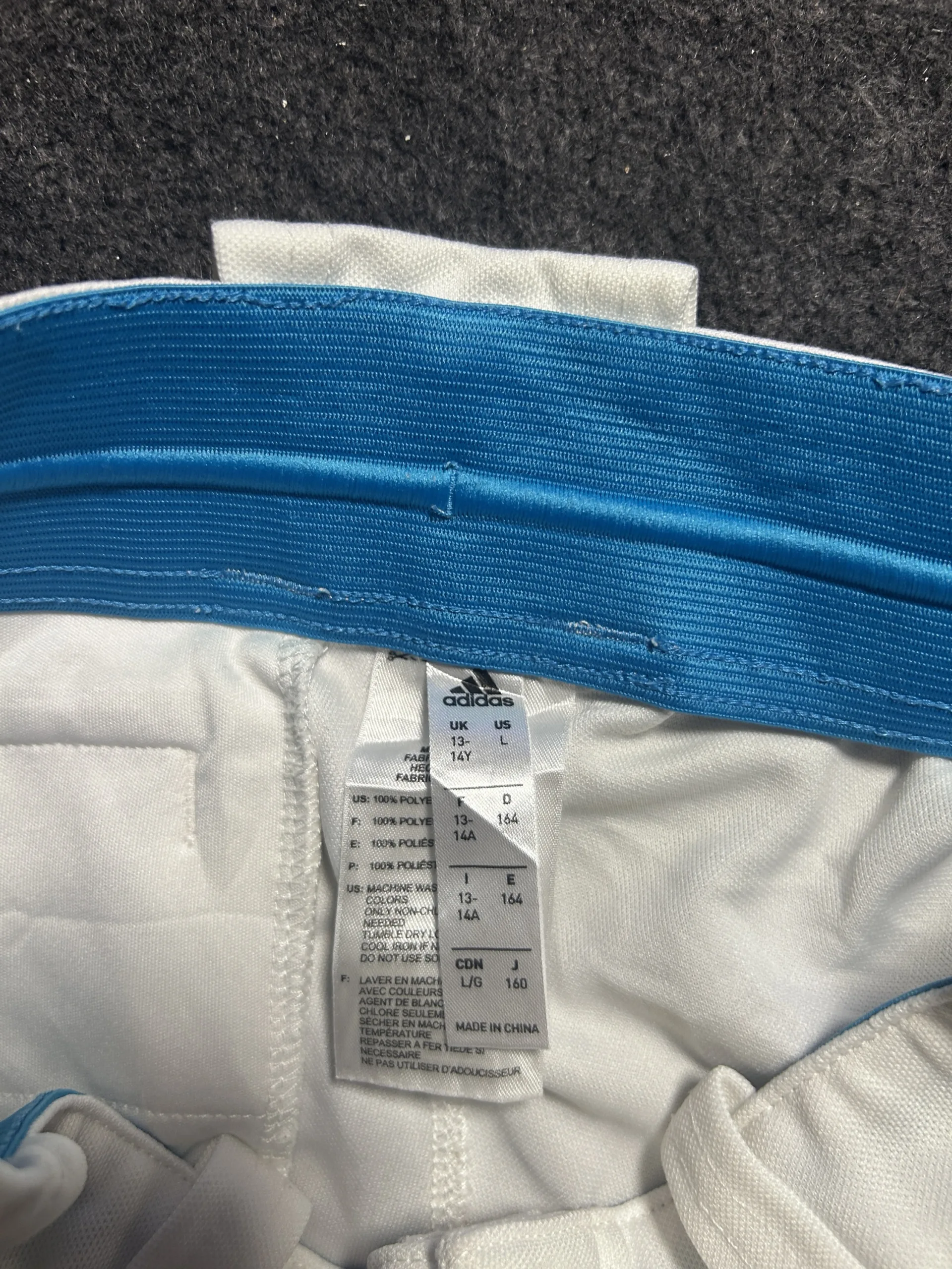 Adidas White Track Pants – XS