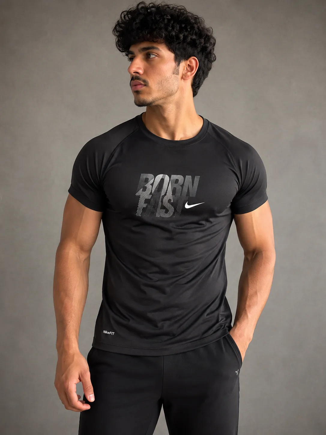 Nike Dri-FIT Born Fast Performance Training T-Shirt | Black | M