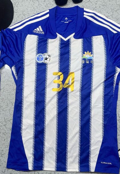 Adidas Football jersey blue and white