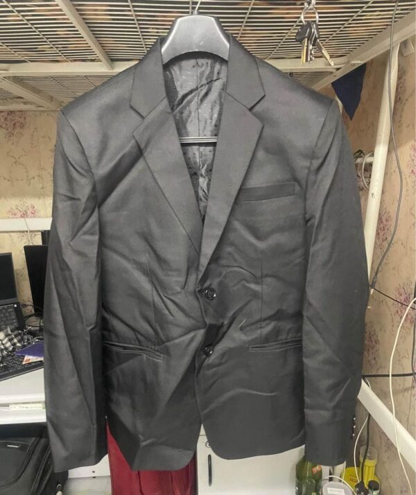 black blazer cotton