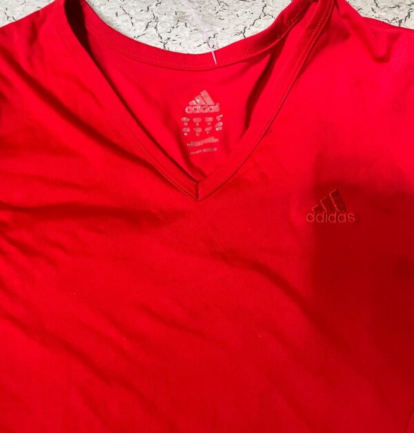 Adidas Tshirt Women Red-M - Image 3