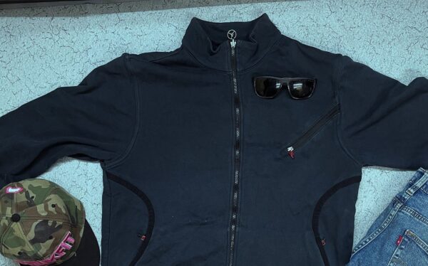 Jordan Zipper Jacket Cotton Blue Color- XL