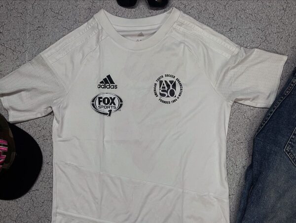 Adidas Fox Sports White Jersey-M - Image 2