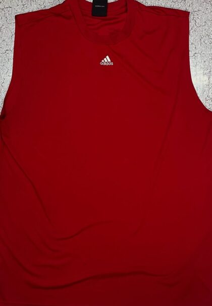 adidas Red Sleeveless Shirts for Men