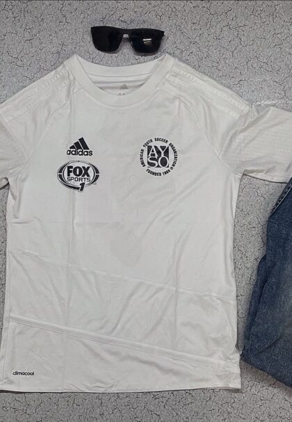 adidas fox sports white jersey