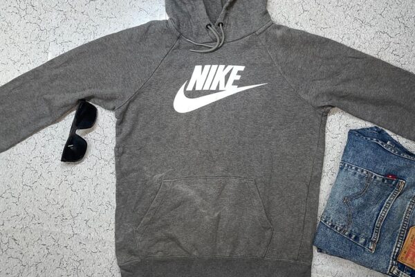 Nike Cotton Girl's Nsw Pullover Hooded Neck Hoodie Size